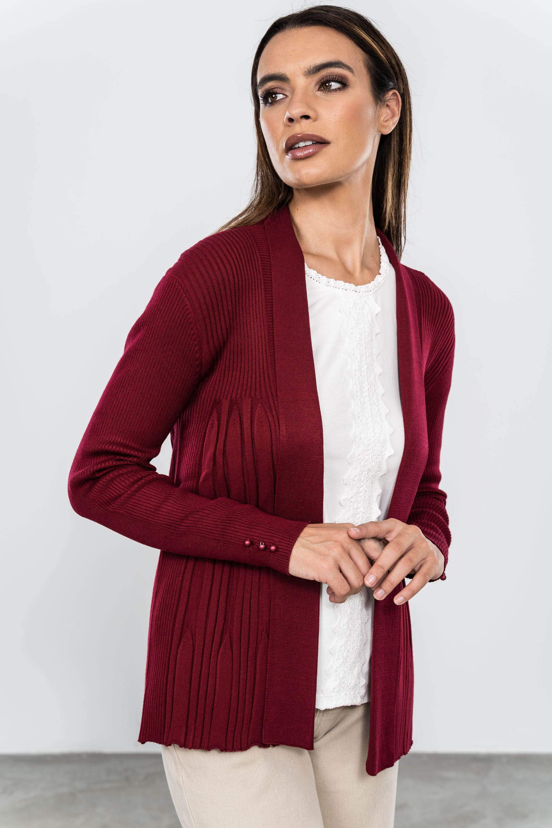 CHAQUETA CANALE BURDEOS
