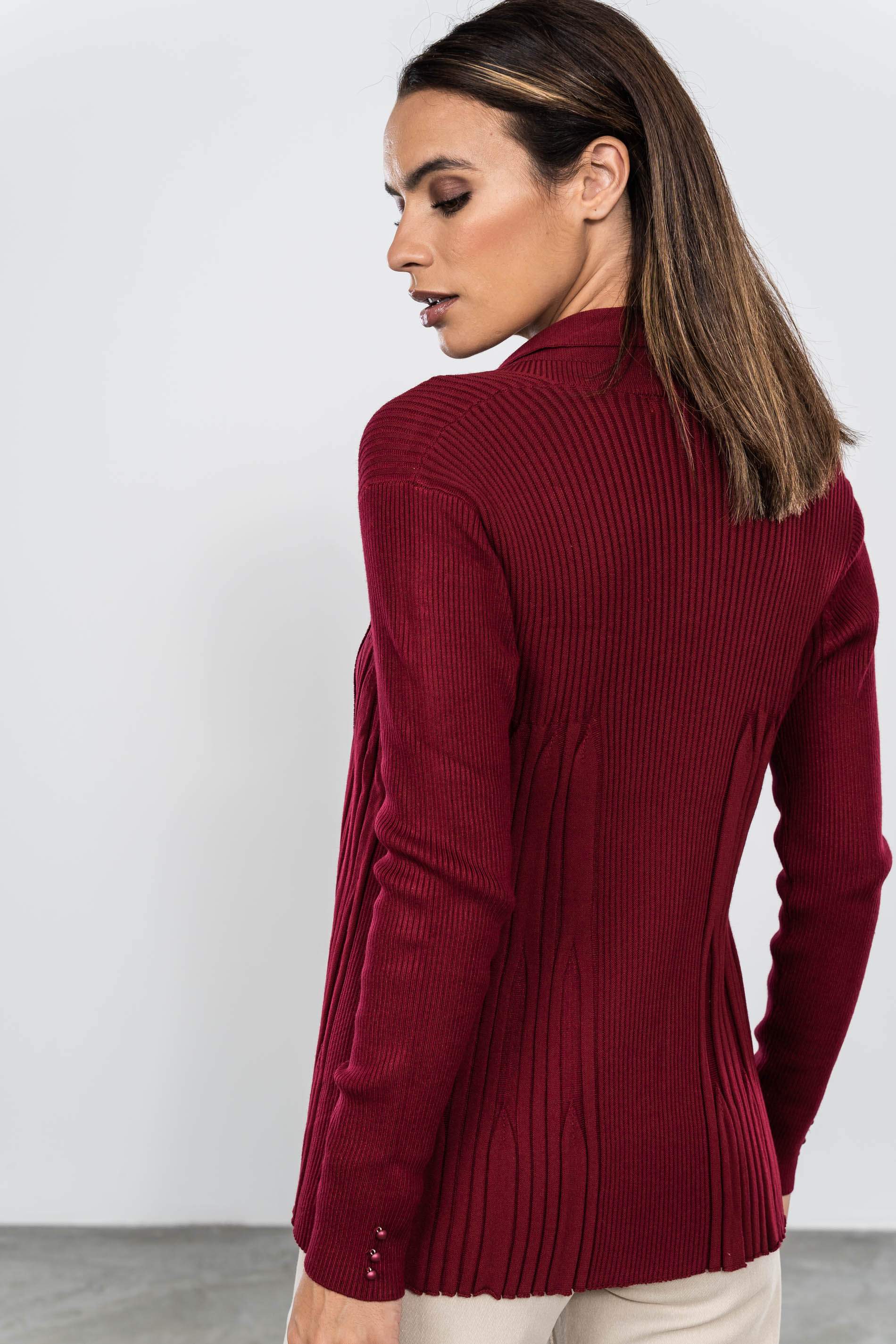 CHAQUETA CANALE BURDEOS