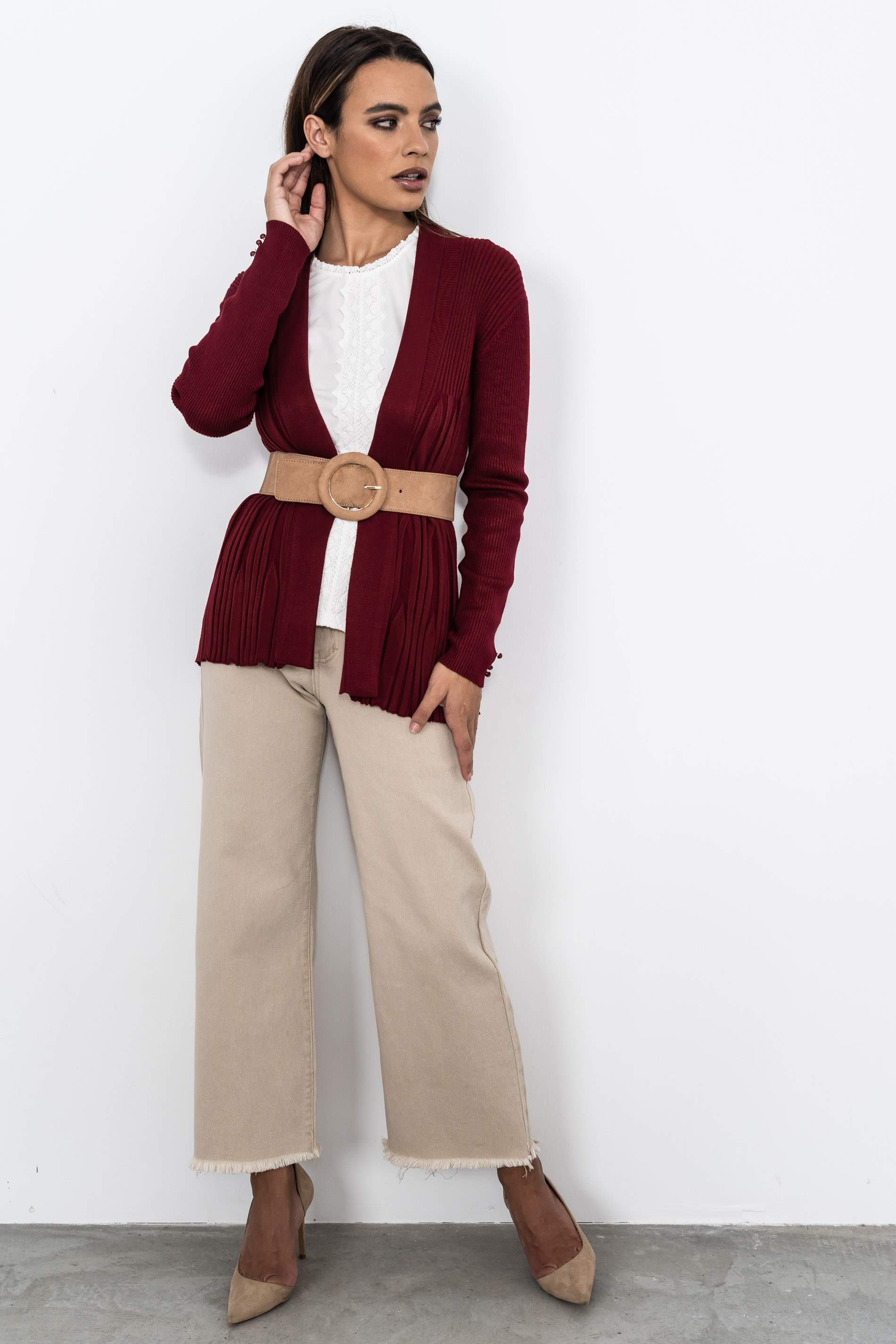 CHAQUETA CANALE BURDEOS