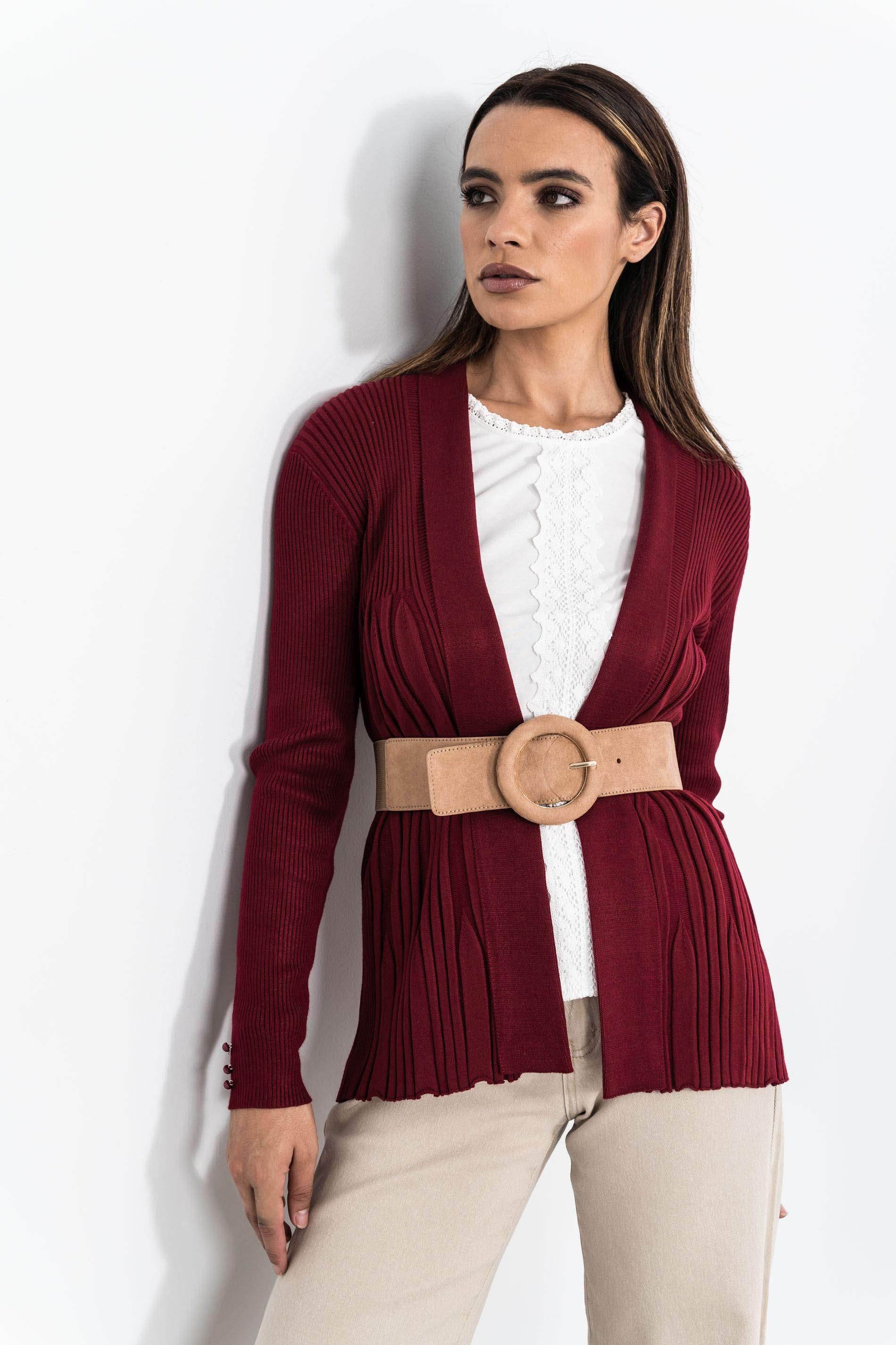 CHAQUETA CANALE BURDEOS
