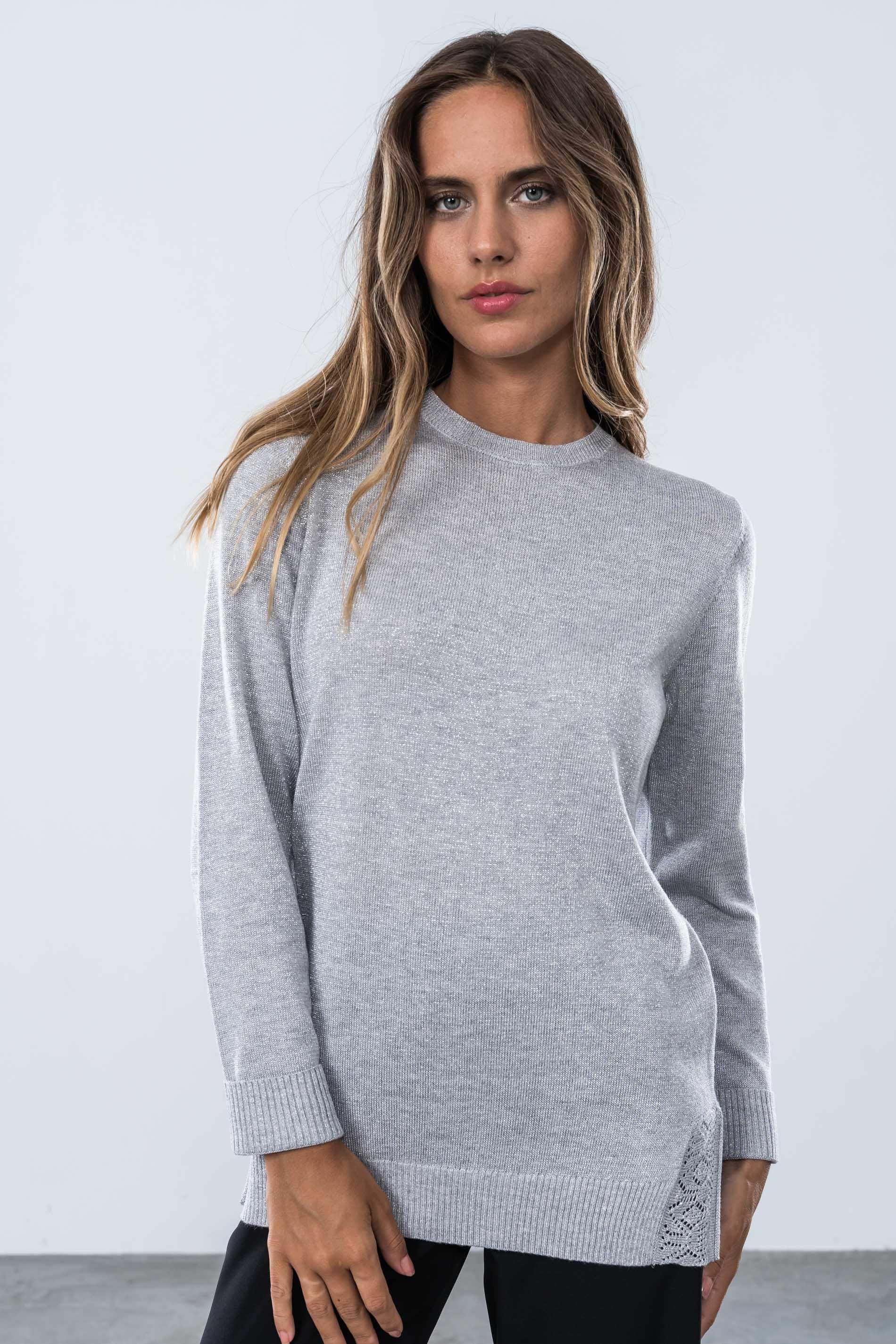 JERSEY CUELLO CAJA LUREX PLATA