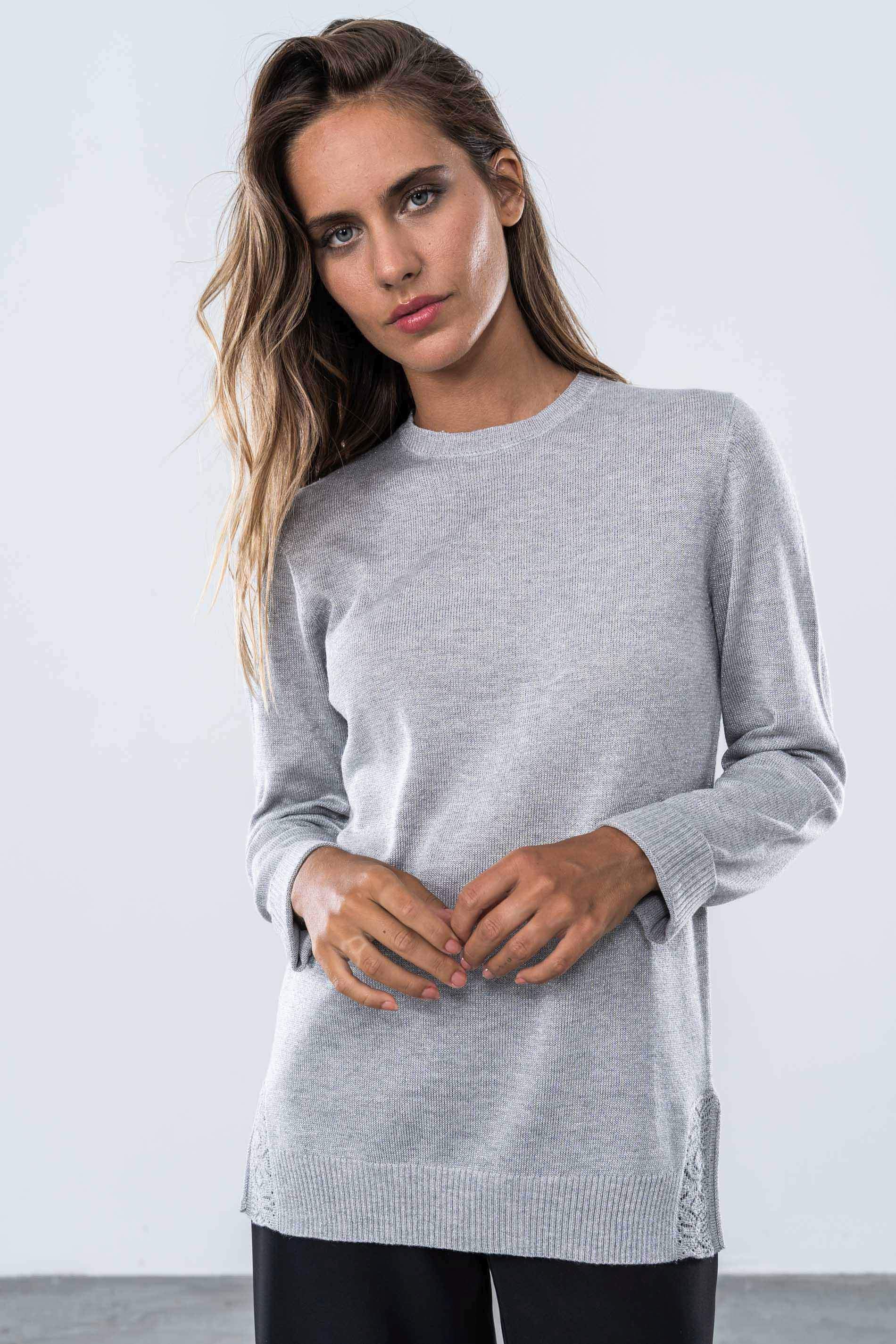 JERSEY CUELLO CAJA LUREX PLATA