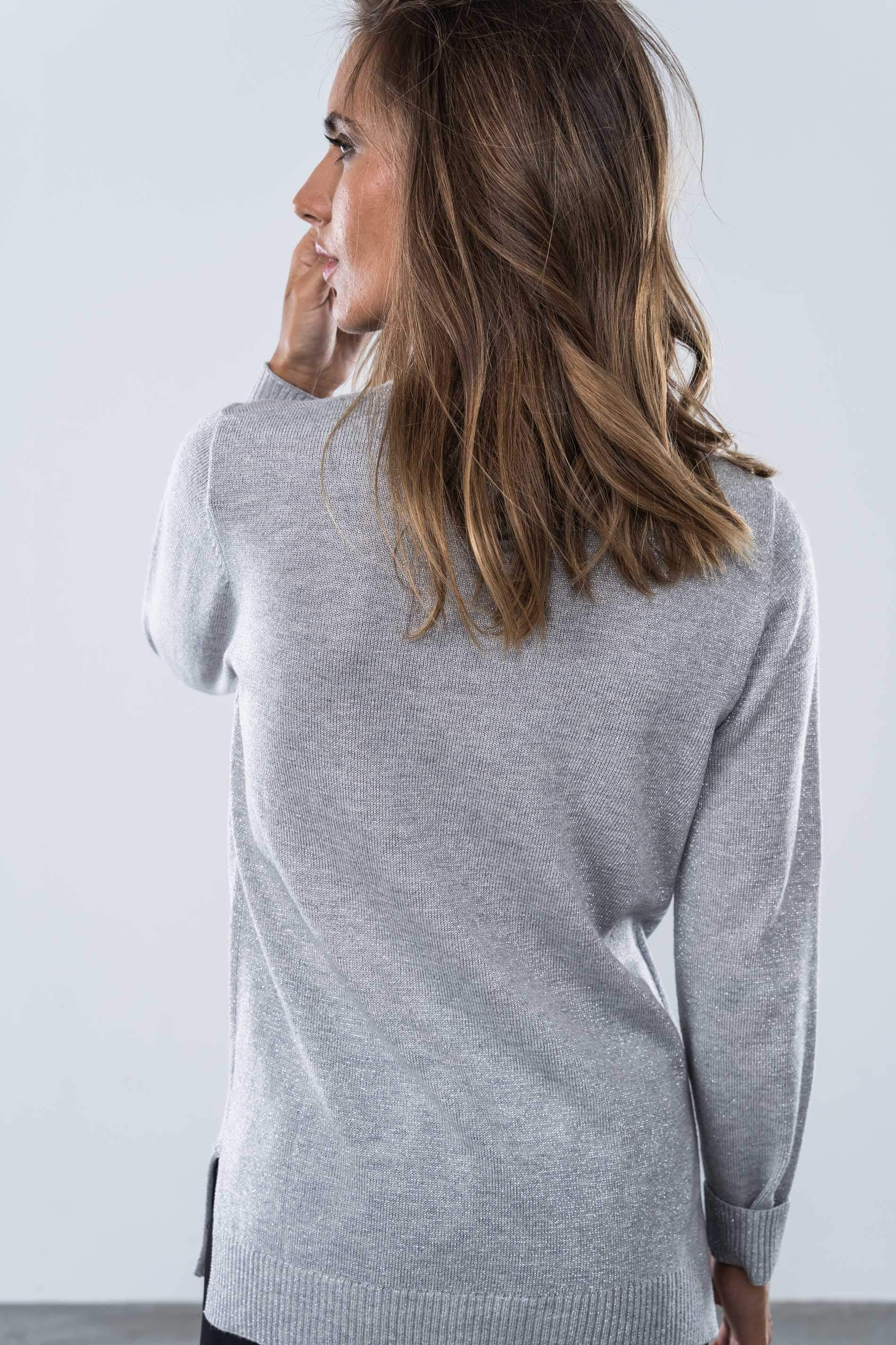 JERSEY CUELLO CAJA LUREX PLATA
