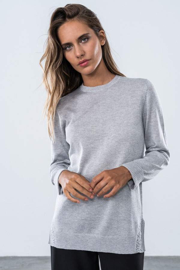 JERSEY CUELLO CAJA LUREX PLATA
