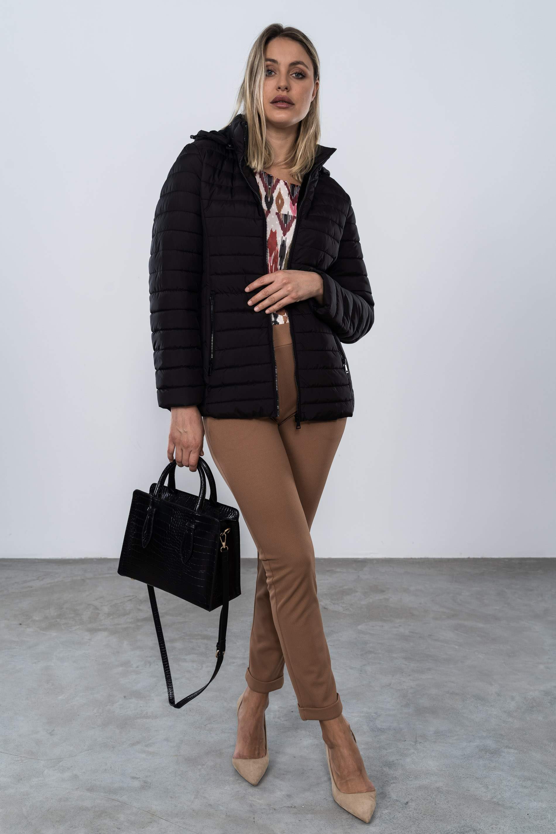 PARKA COSTADILLO NEGRO