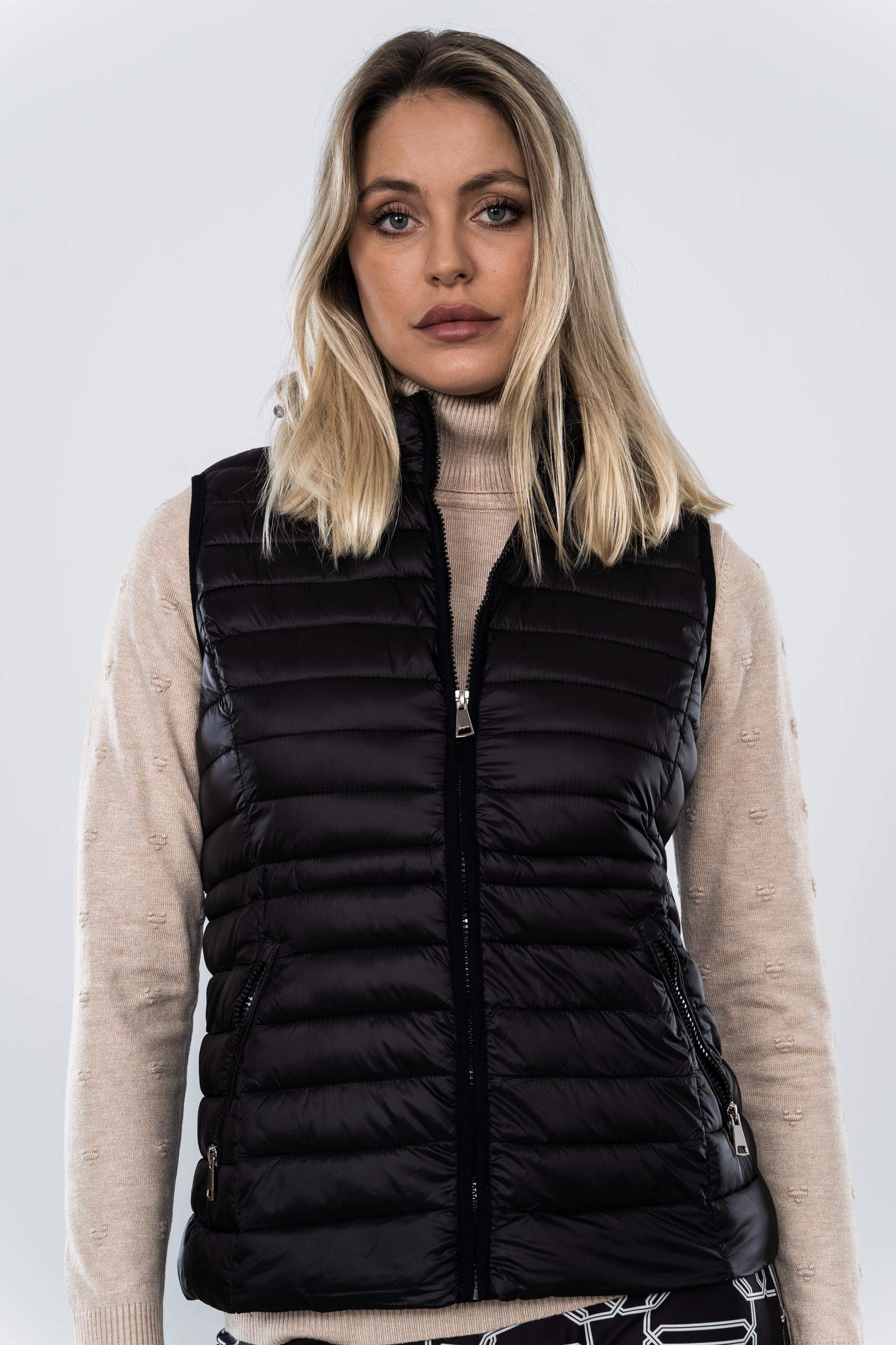 CHALECO AJUSTE CINTURA NEGRO
