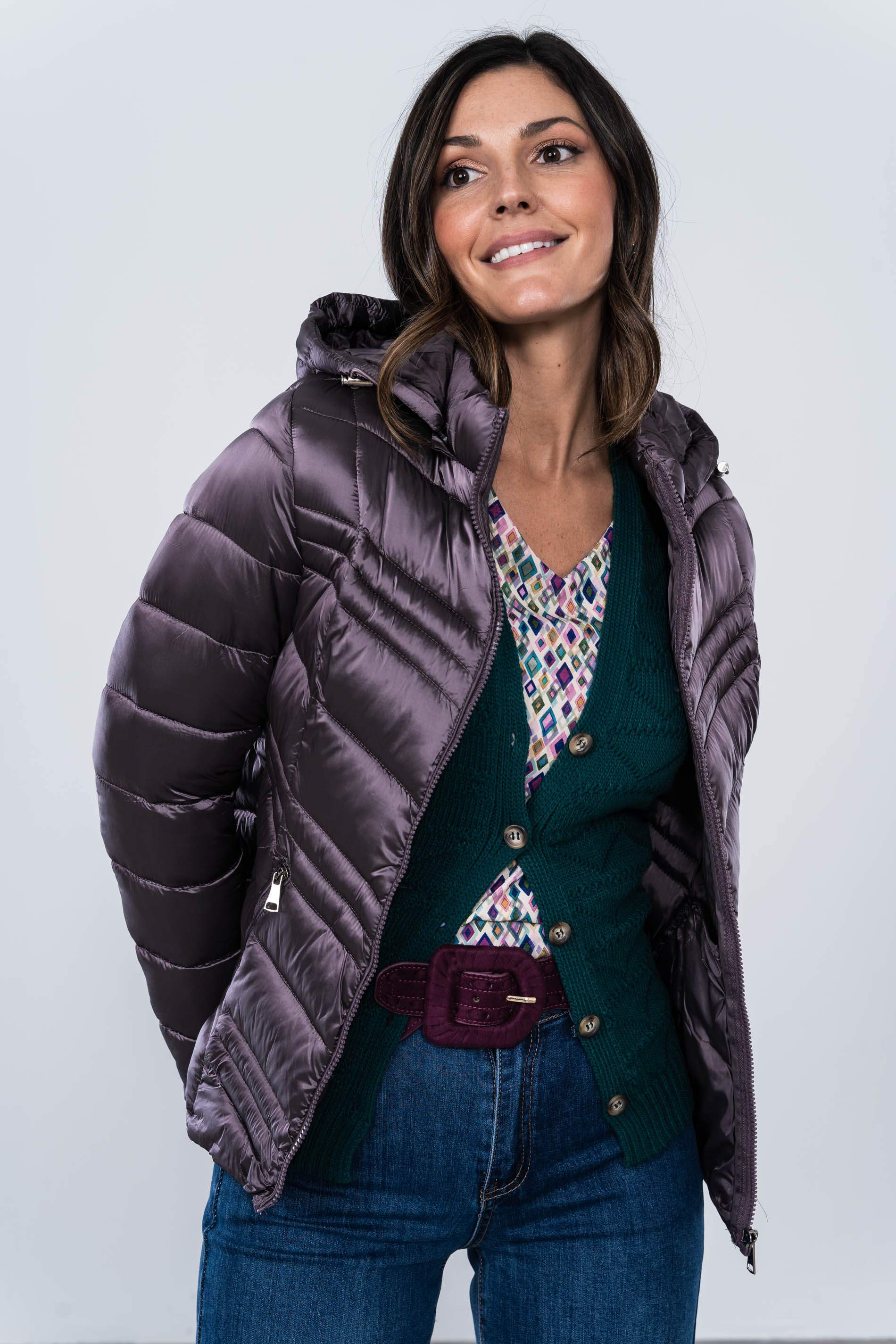 PARKA SATEN PESPUNTE COMBINADA