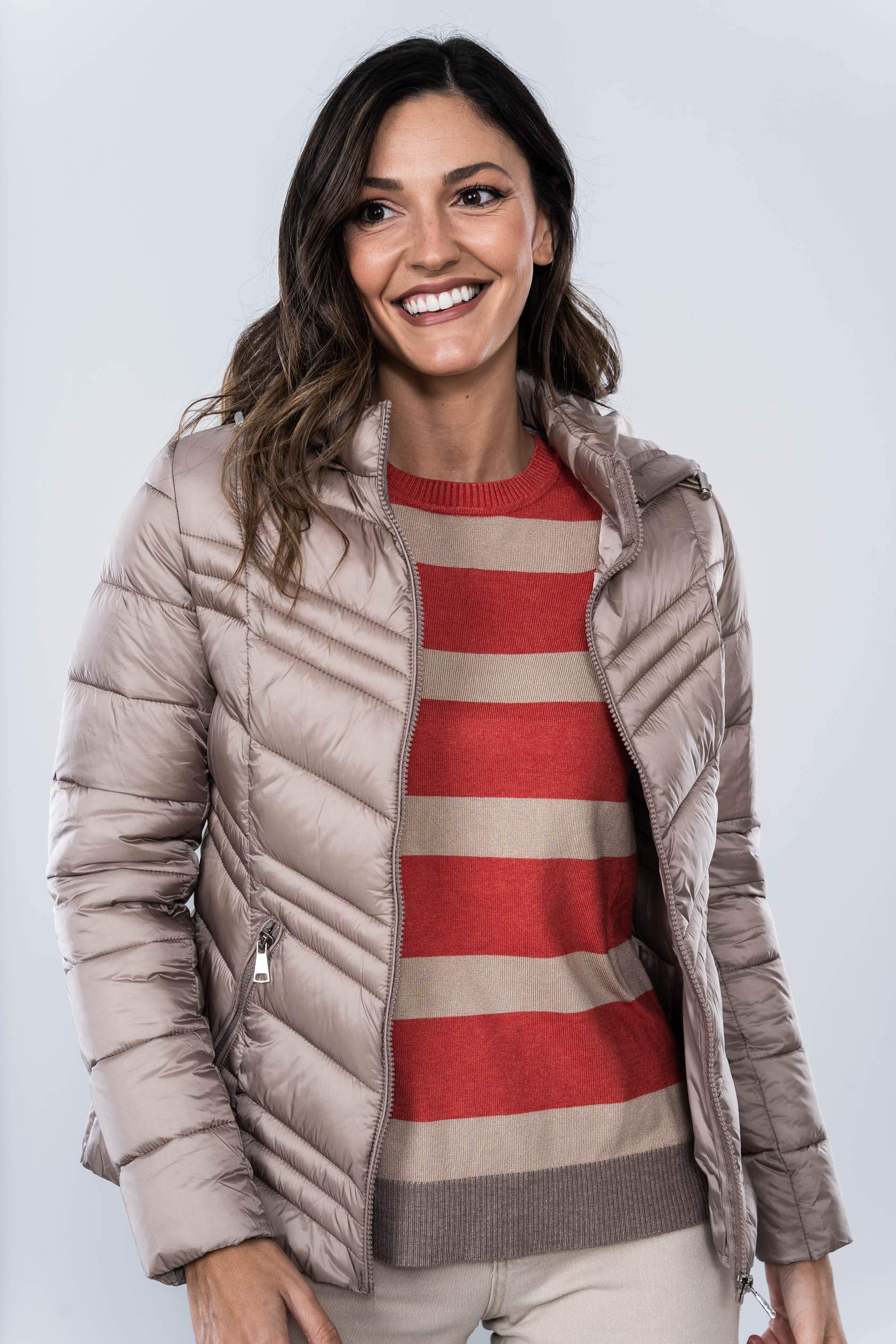 PARKA SATEN PESPUNTE COMBINADA