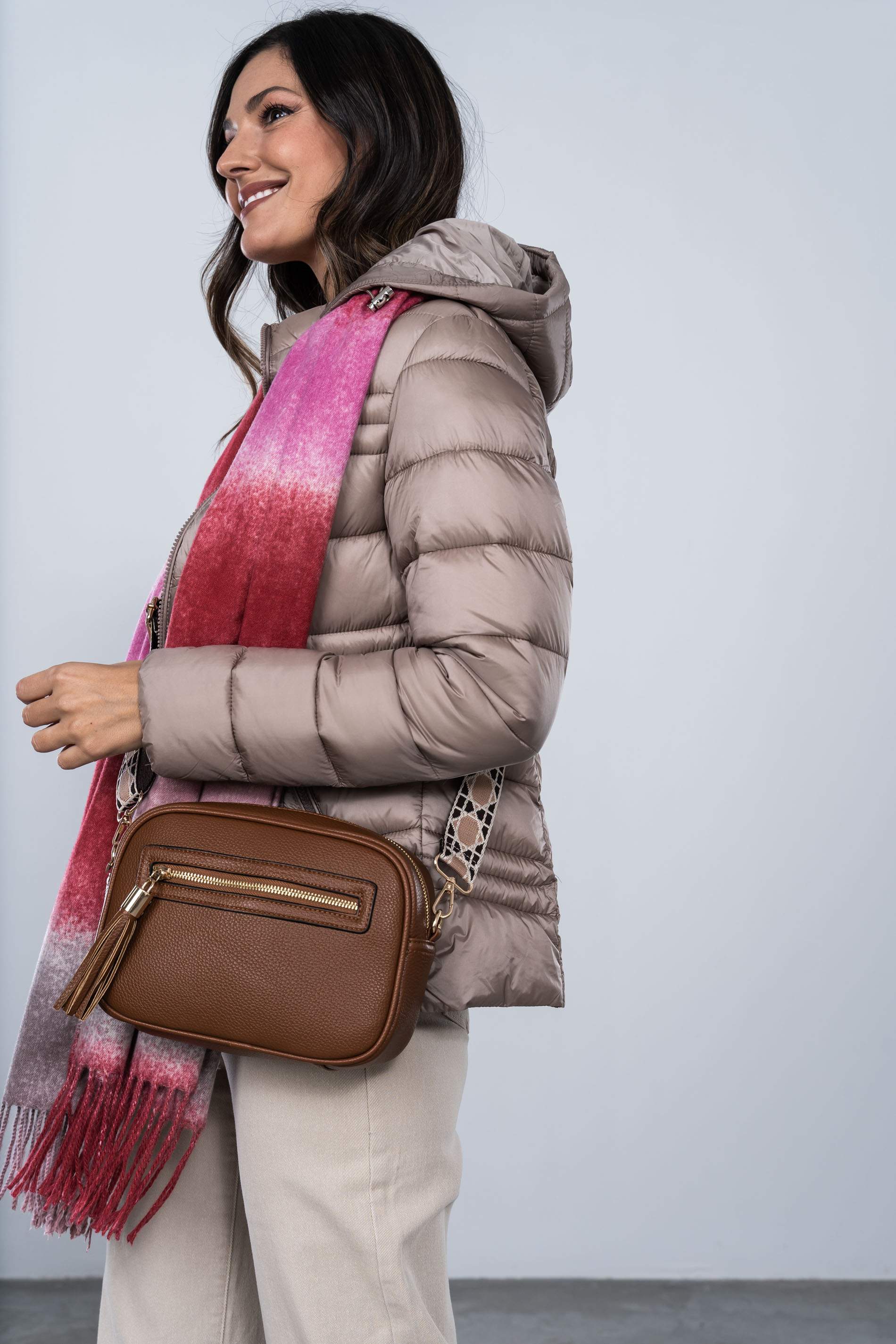 PARKA SATEN PESPUNTE COMBINADA