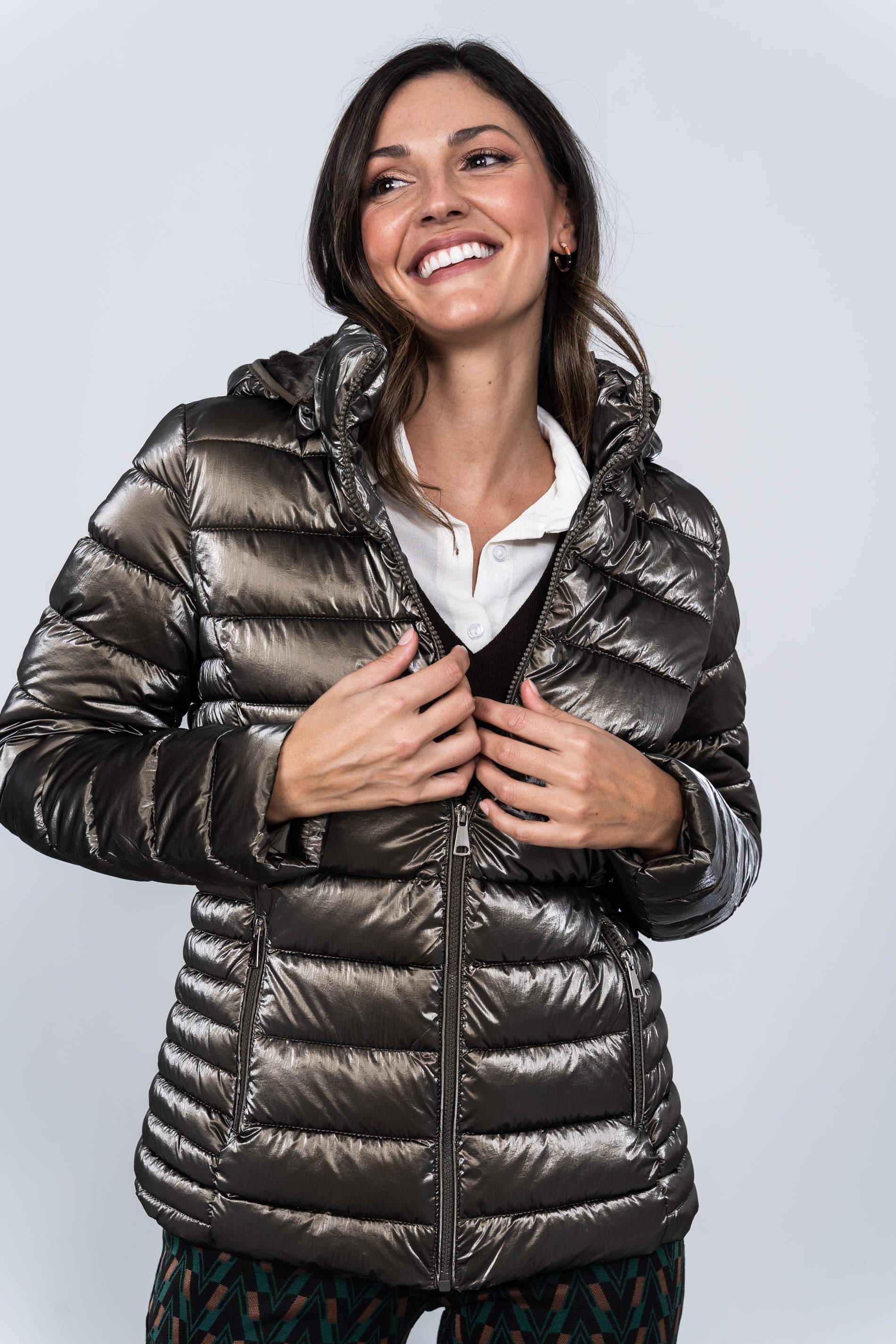 PARKA COSTADILLO SATINADA KAKI