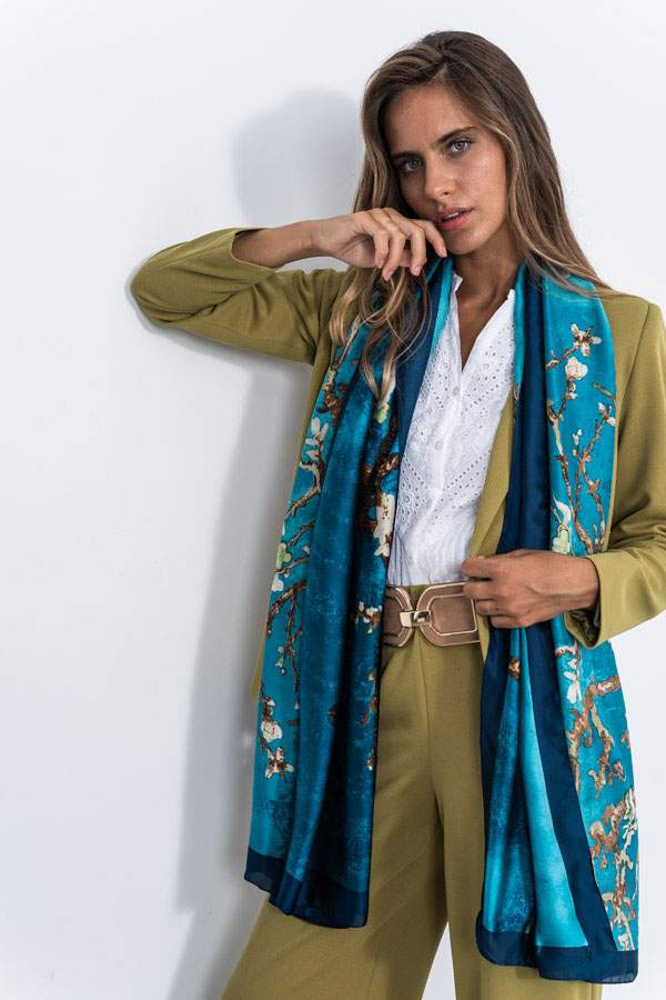 FOULARD EFECTO SEDA ARBOL