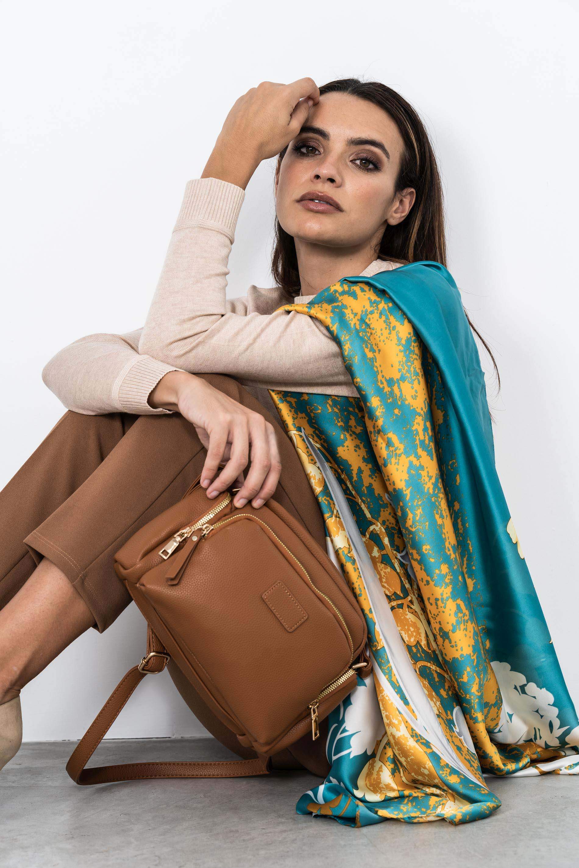 FOULARD EFECTO SEDA FLORAL