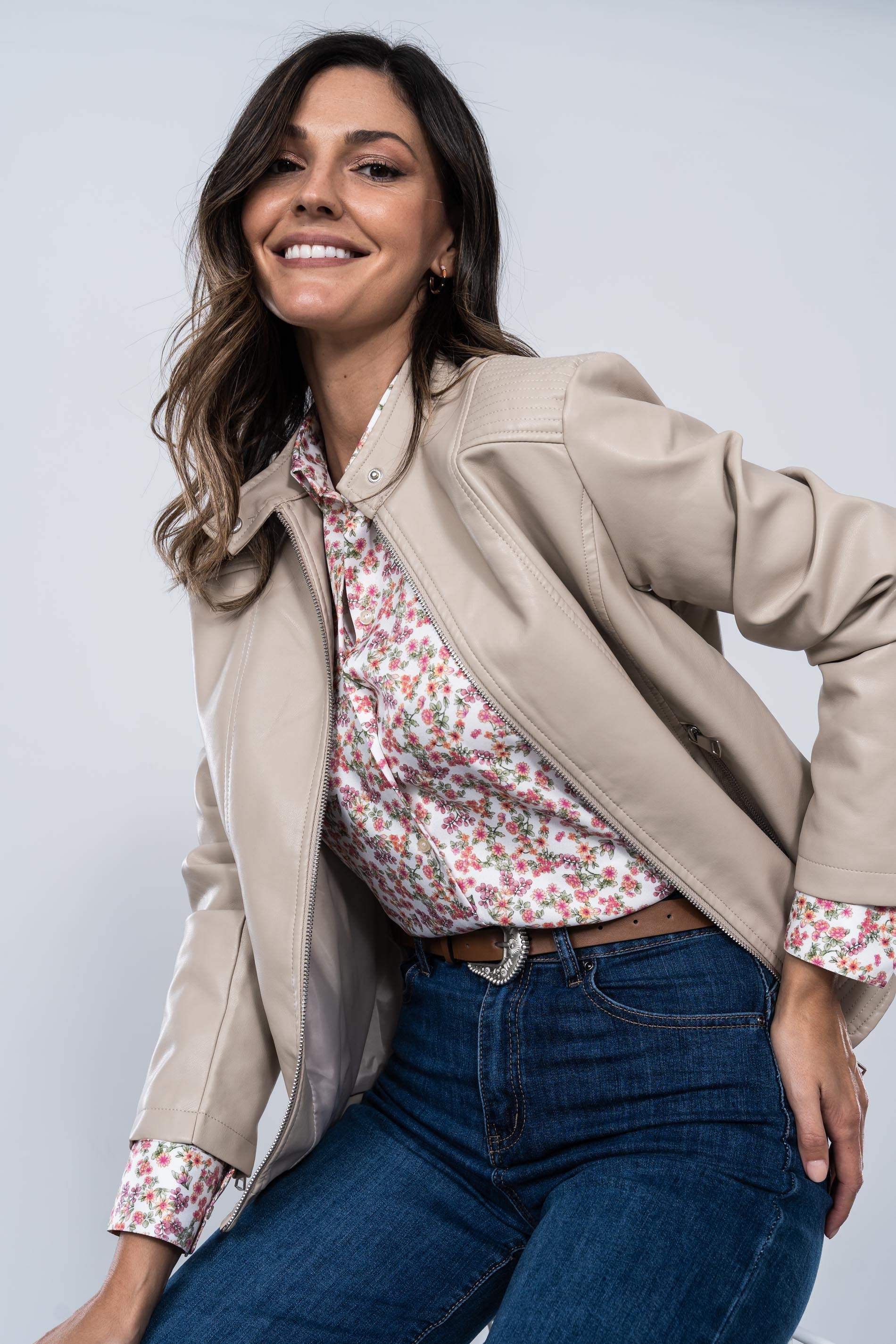CAMISA FLORAL ROSA