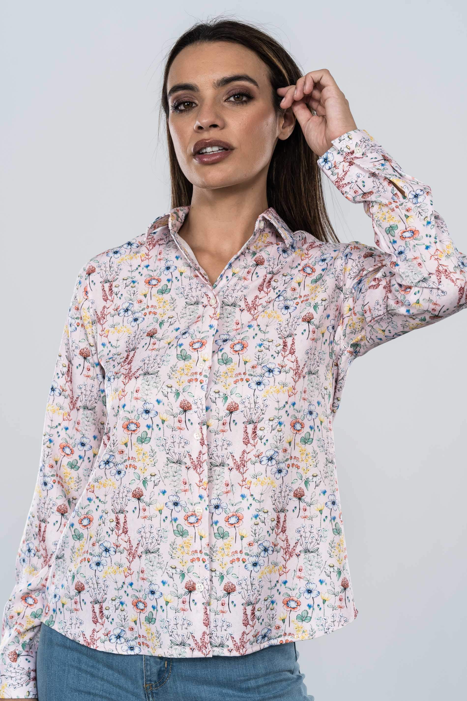 CAMISA FLORES COLOR