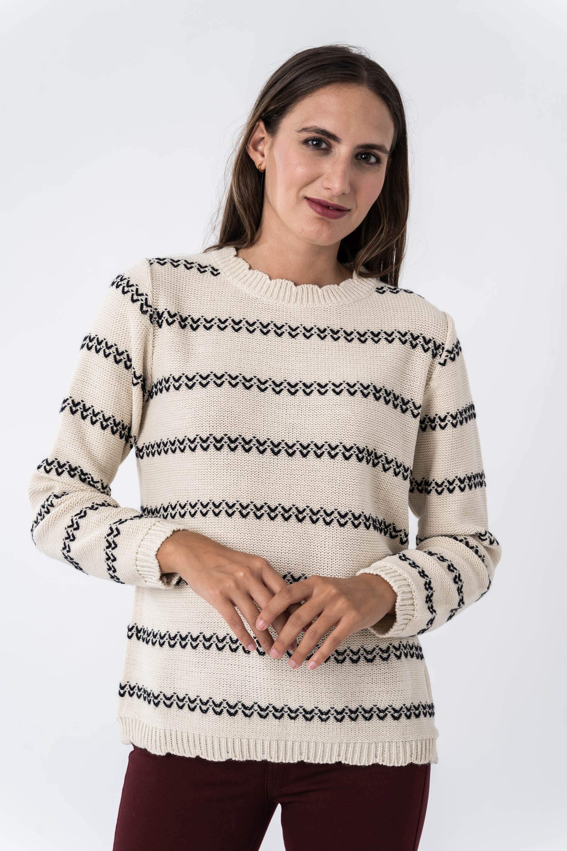 JERSEY DETALLE ESPIGA C CAJA BEIGE