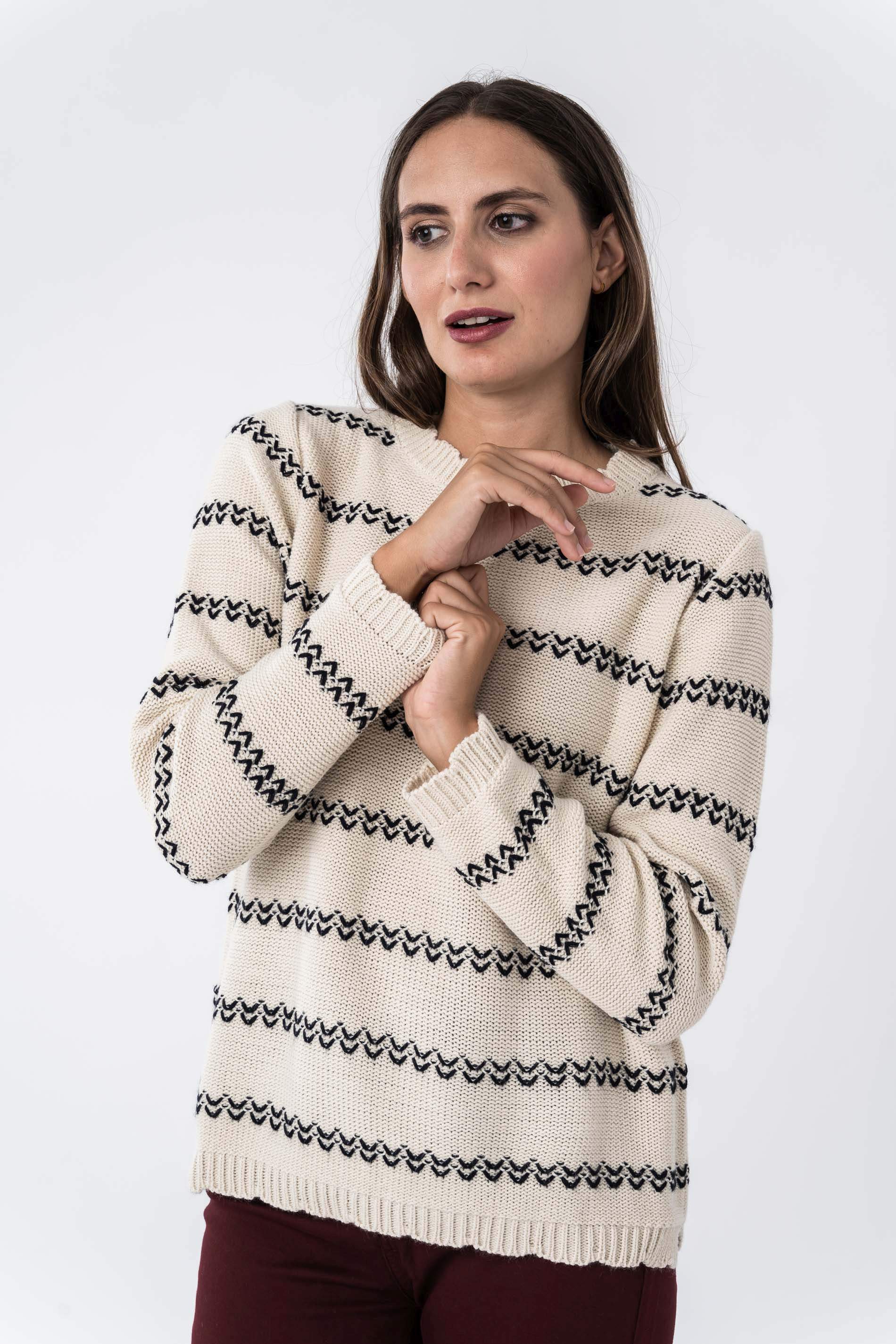 JERSEY DETALLE ESPIGA C CAJA BEIGE