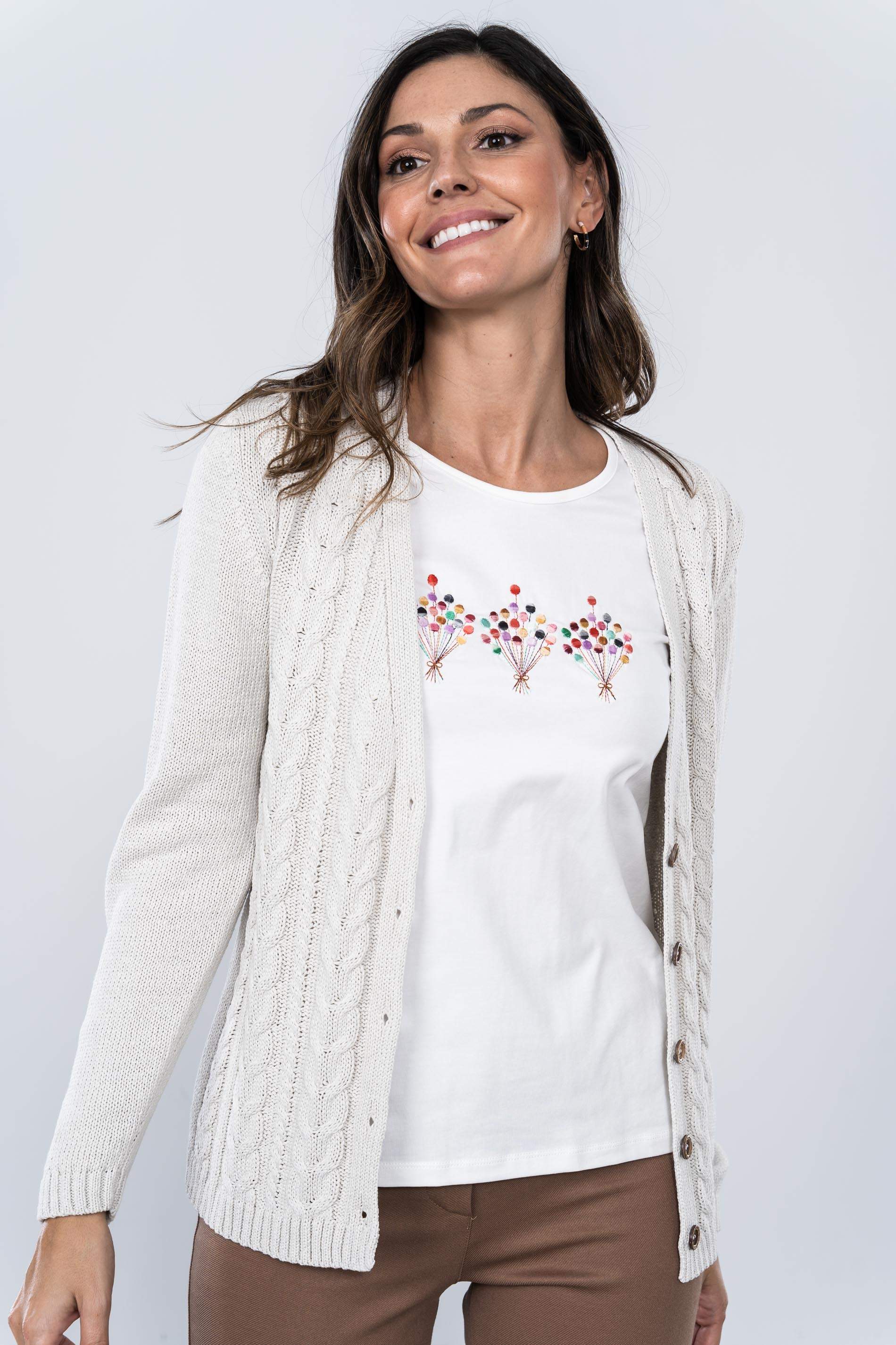 CHAQUETA DISEÑO ZIG ZAG HIELO