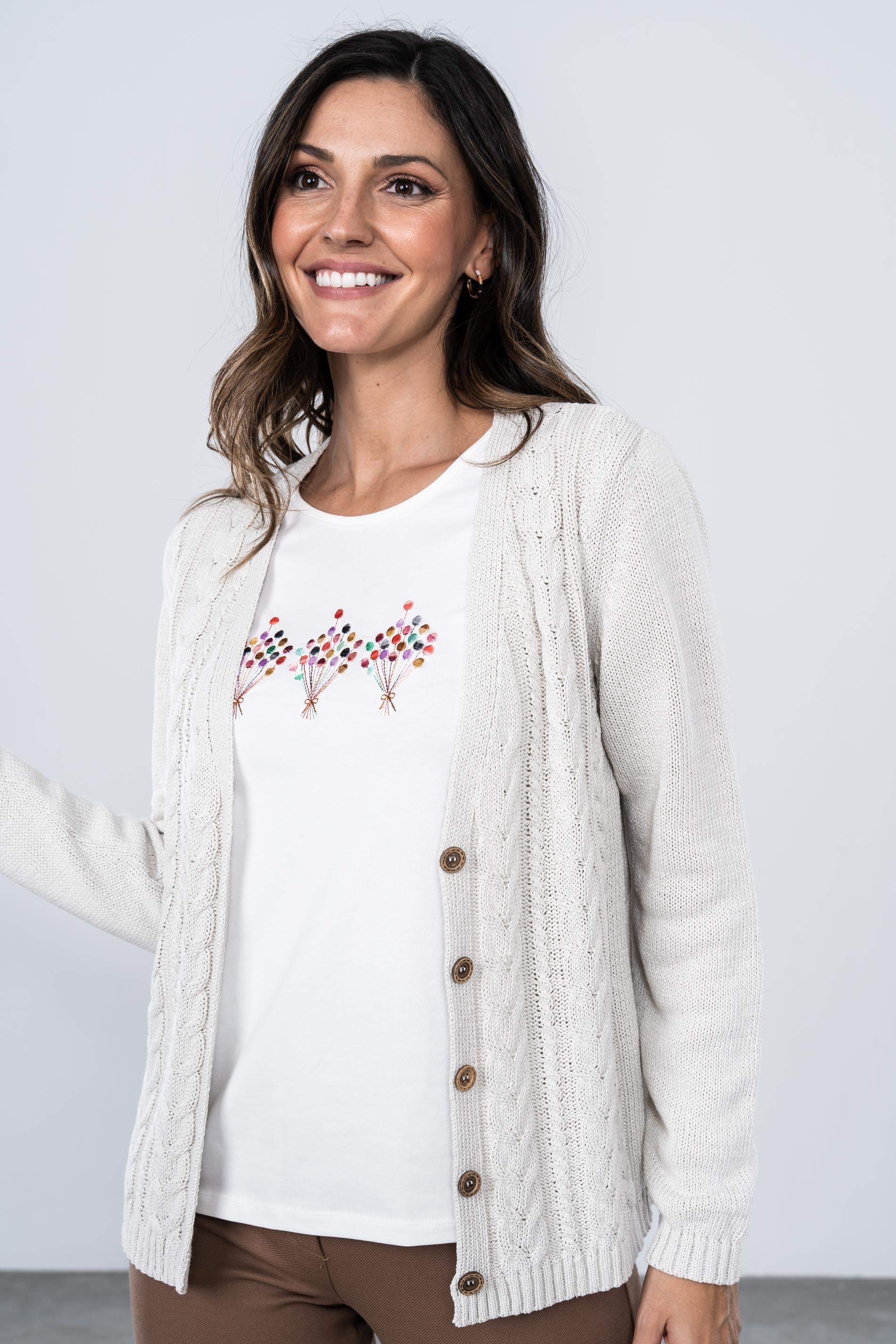 CHAQUETA DISEÑO ZIG ZAG HIELO