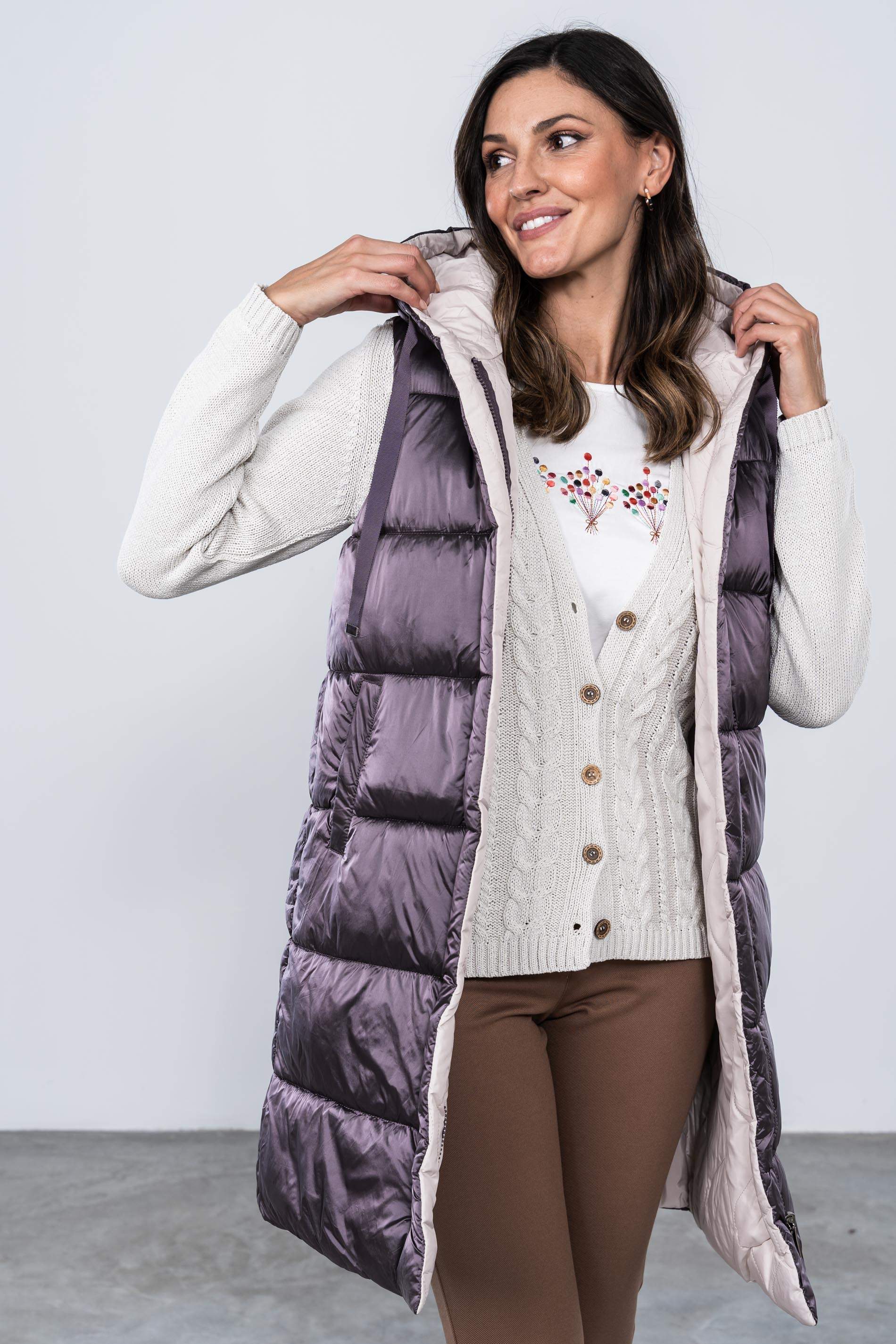 CHAQUETA DISEÑO ZIG ZAG HIELO