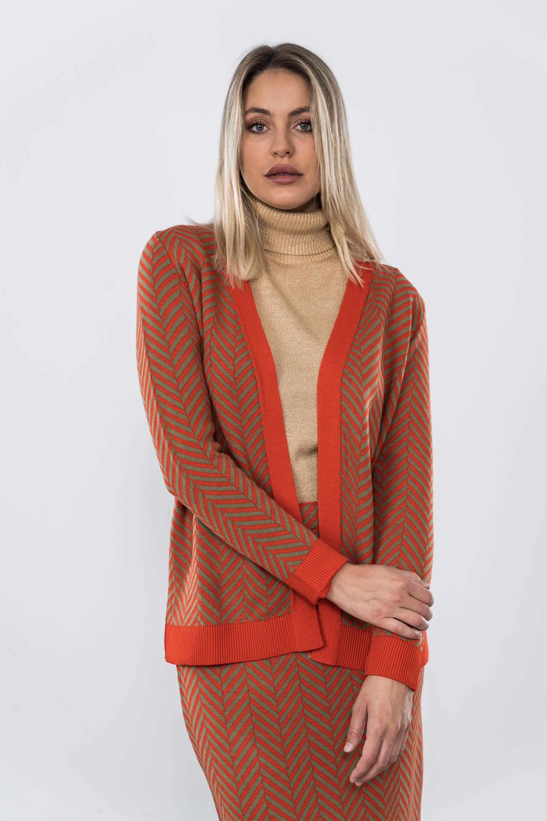 CHAQUETA ESPIGA BICOLOR CALDERA