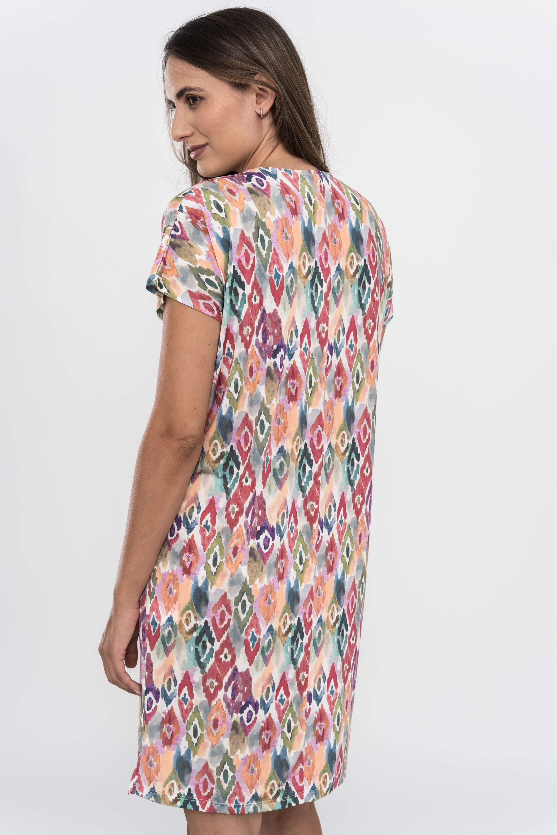 VESTIDO TABLA ROMBOS COLOR