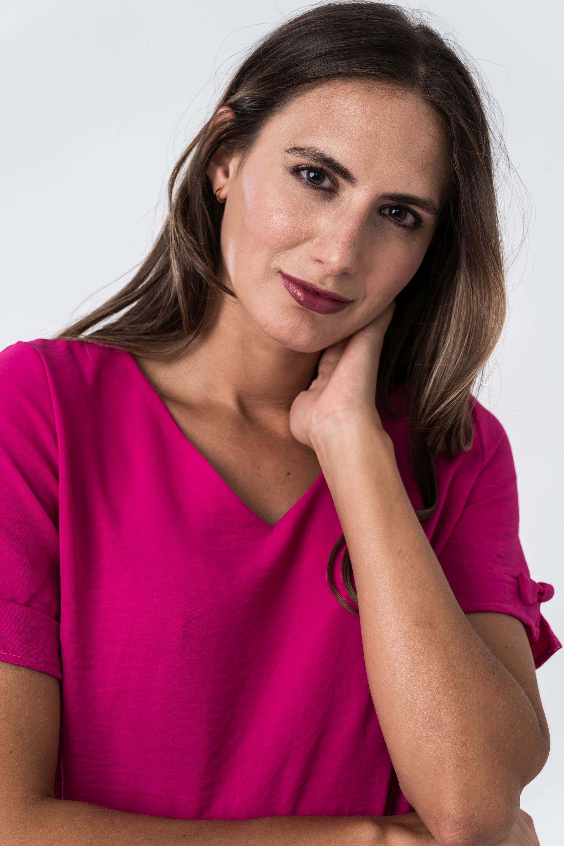BLUSA M/ CORTA LACITOS BUGANVILLA