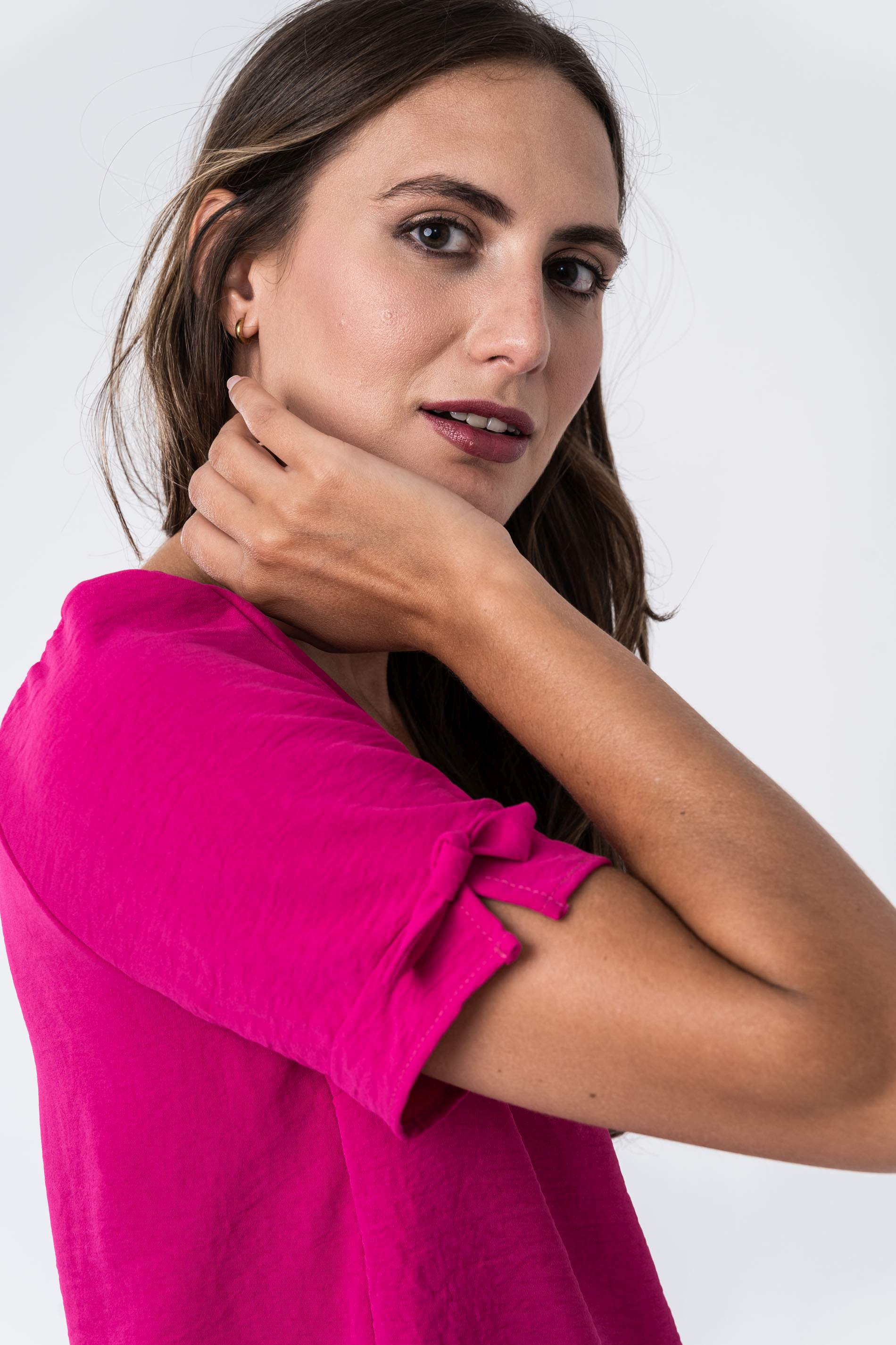 BLUSA M/ CORTA LACITOS BUGANVILLA