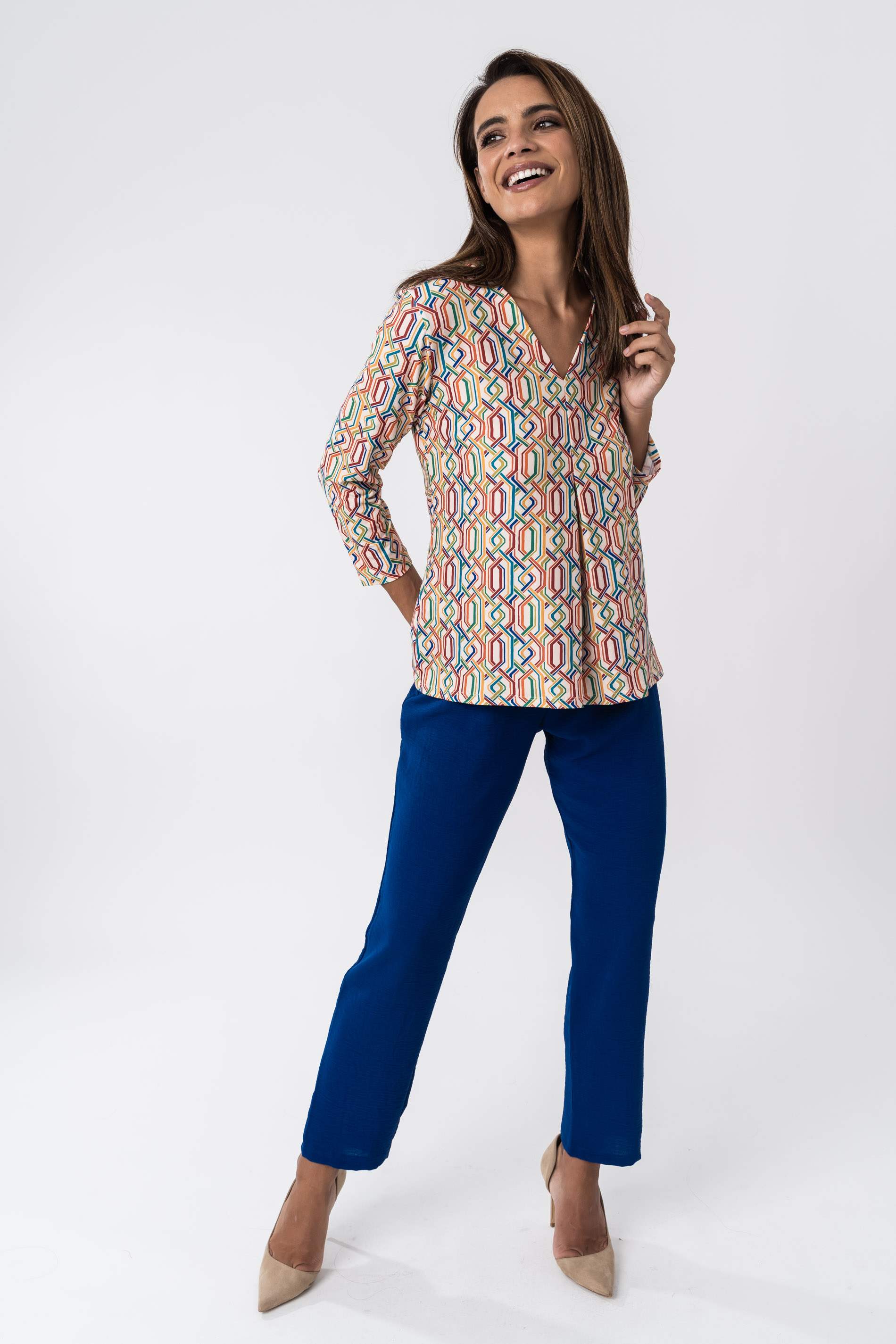PANTALON HOLGADO CORDON TINTA