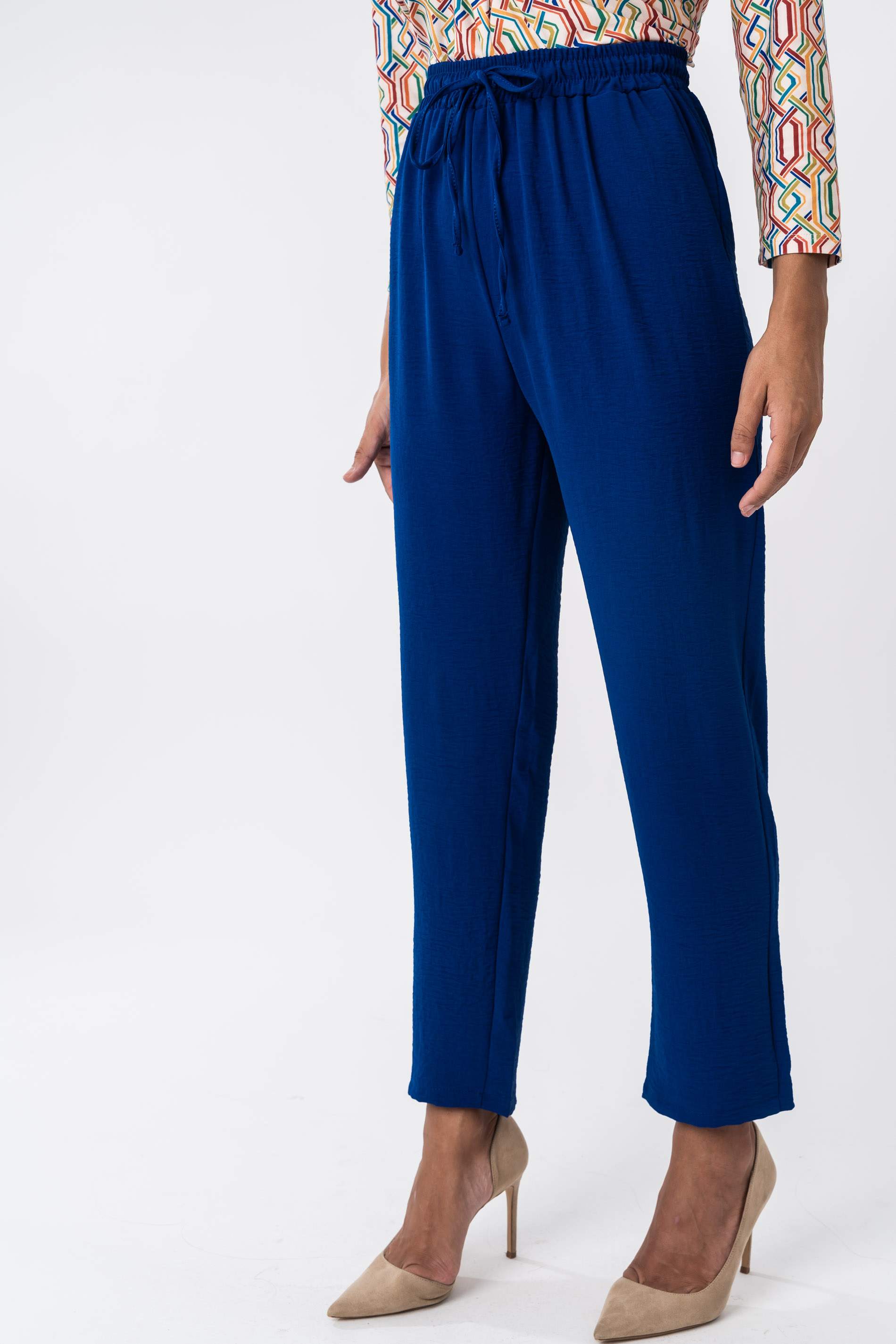 PANTALON HOLGADO CORDON TINTA