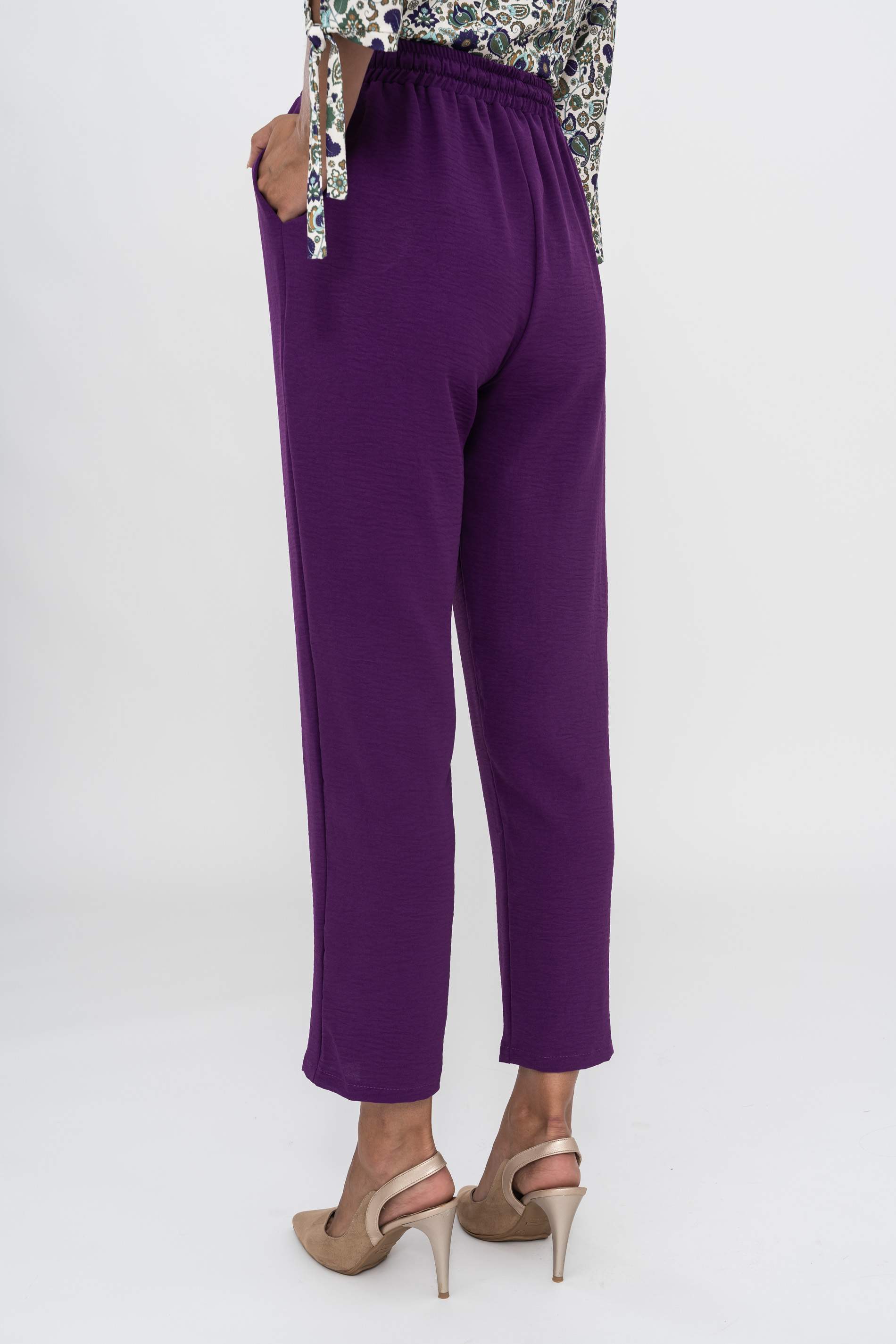 PANTALON HOLGADO CORDON MORADO