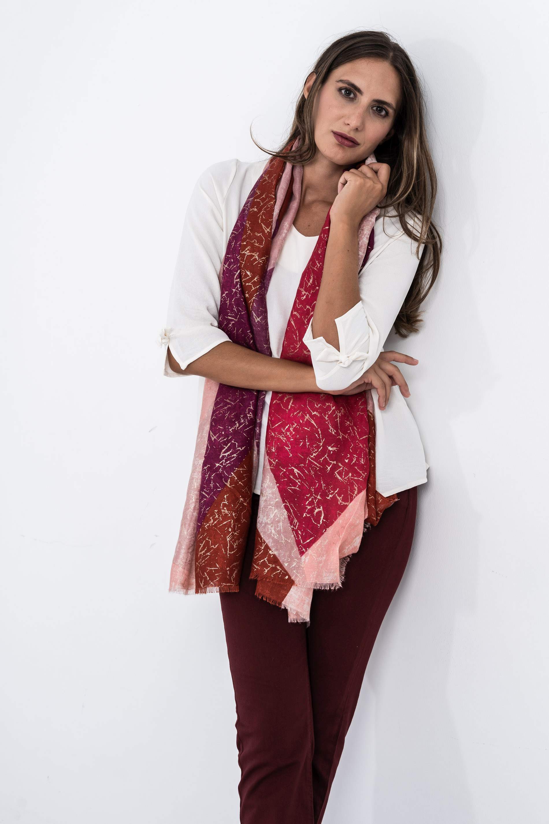 BLUSA LACITOS MANGA FRANCESA CRUDO
