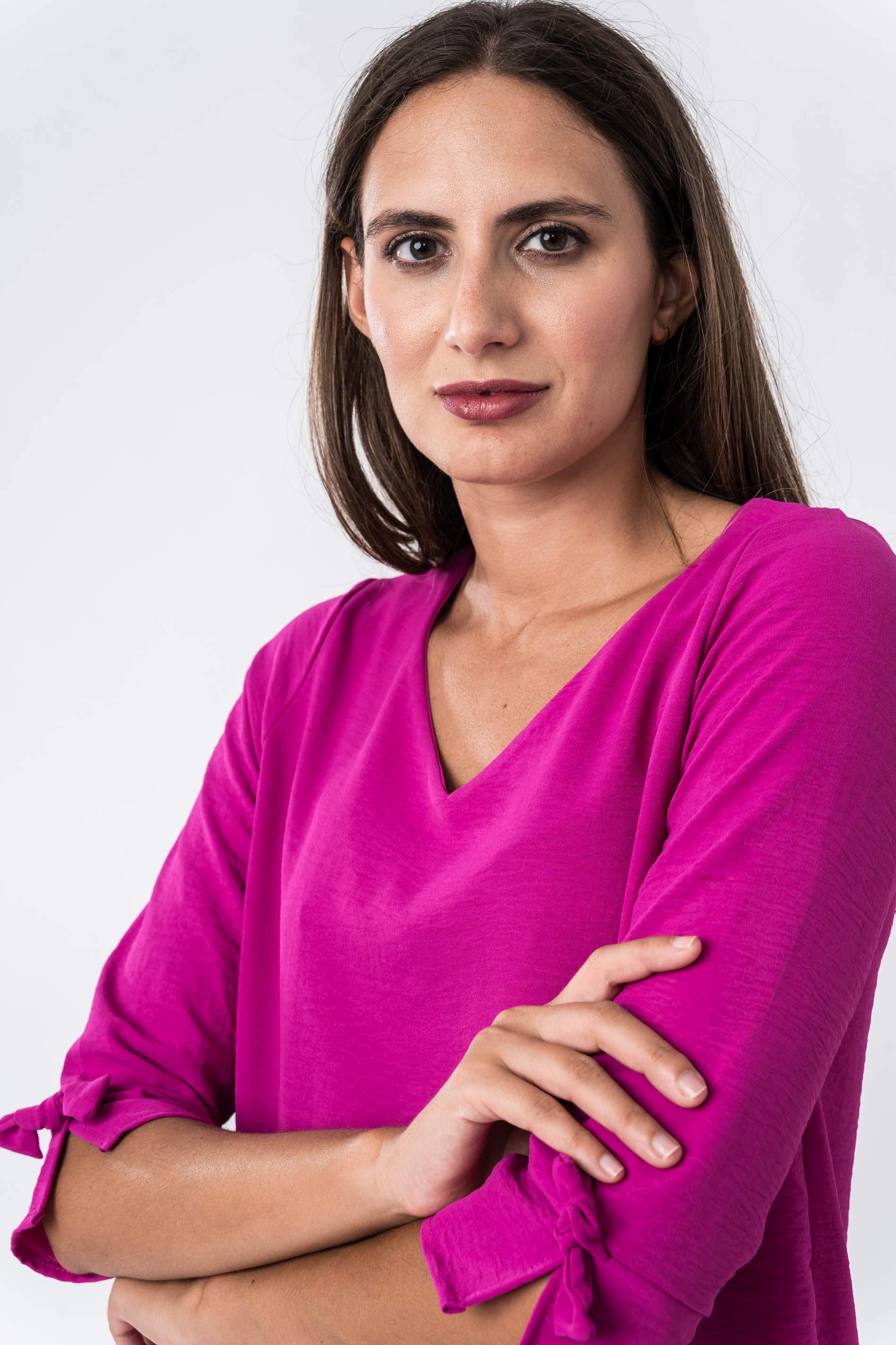 BLUSA LACITOS MANGA FRANCESA BUGANVILLA
