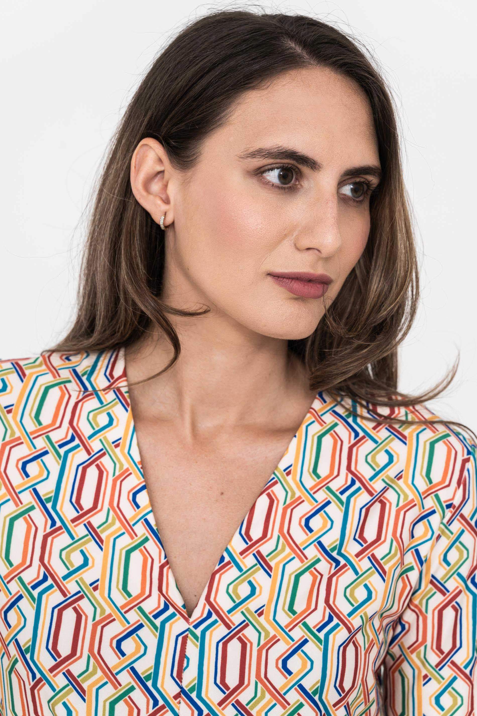 CAMISETA ENREJADO COLOR