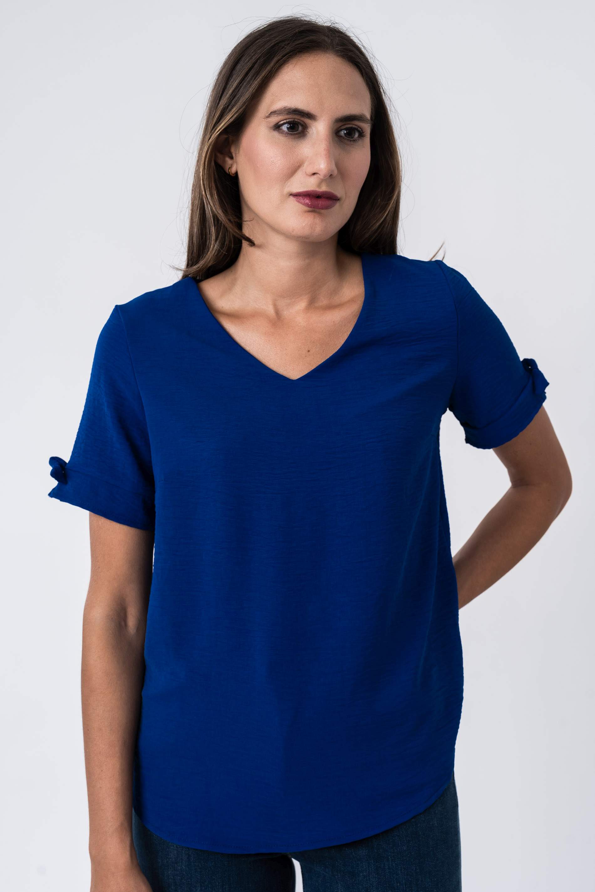 BLUSA DETALLE LAZO MAC TINTA