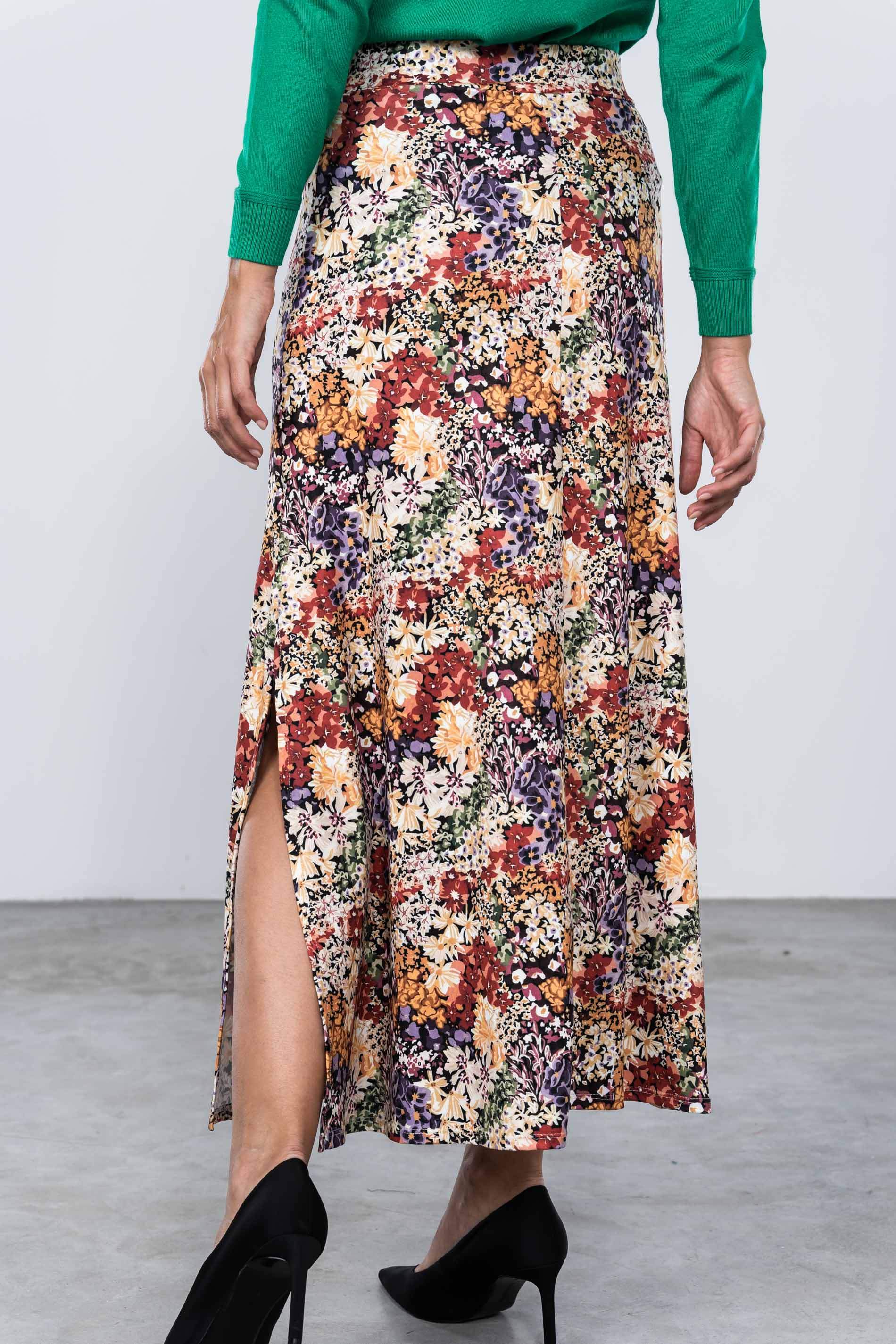FALDA LARGA FLORAL