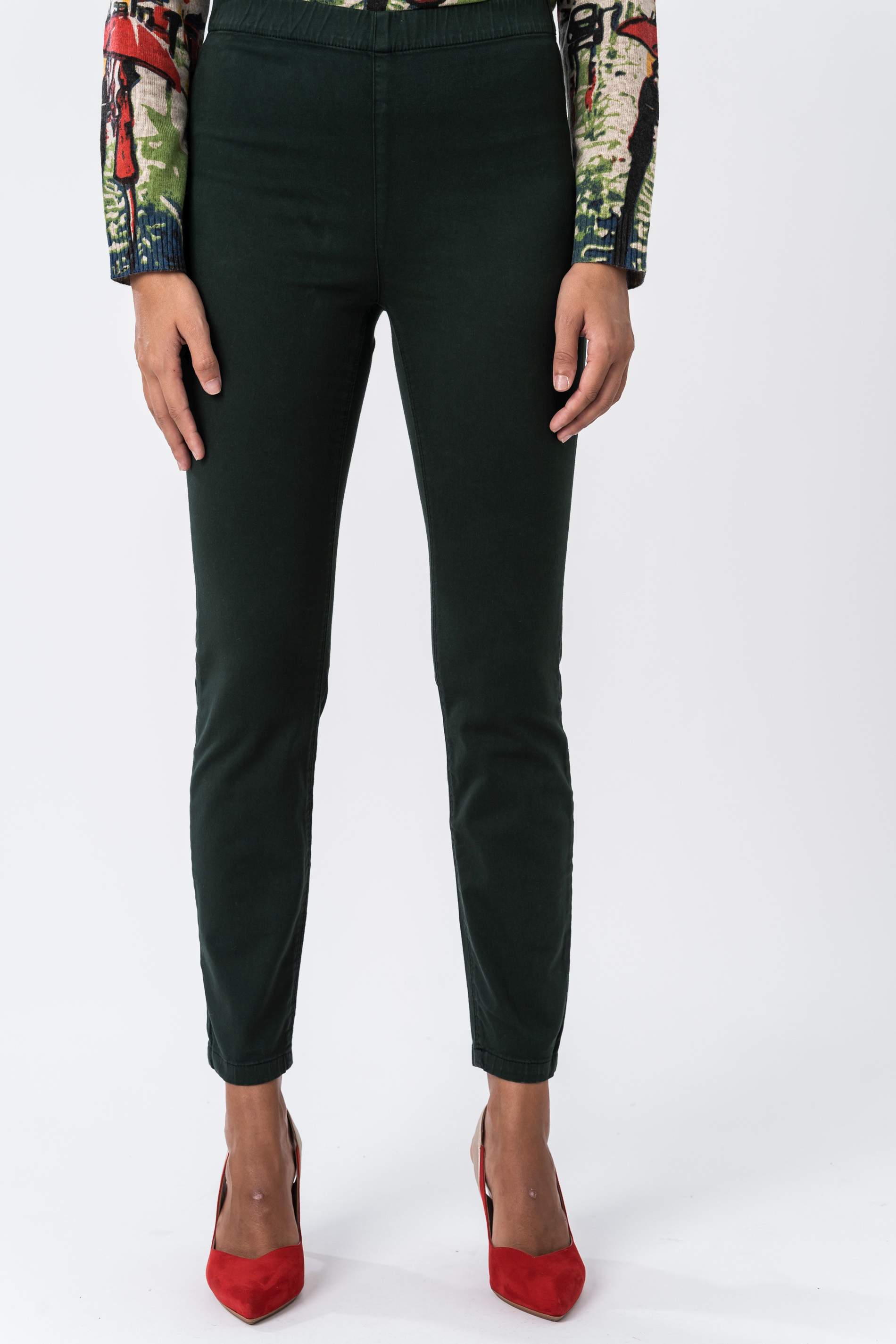 PANTALON GOMA CINTURA SATEN BOTELLA