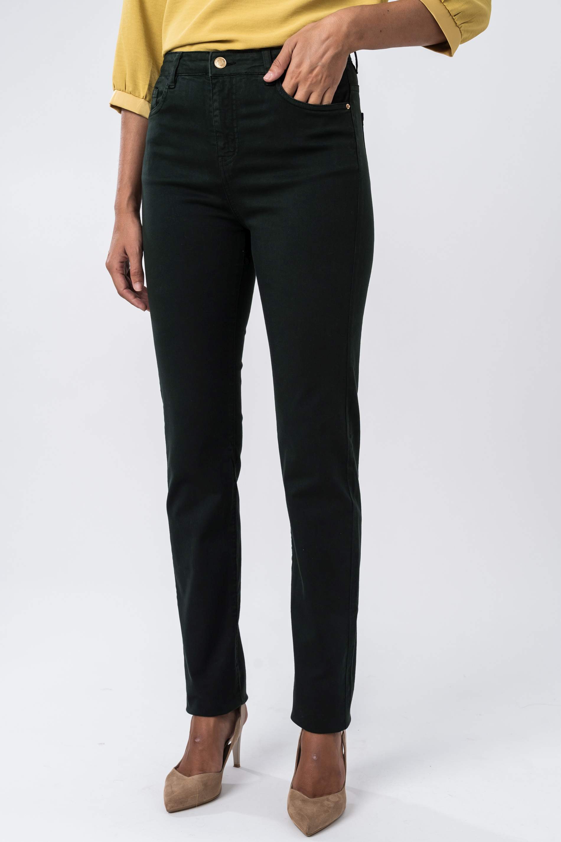 PANTALON RECTO 5 BOLSILLOS BOTELLA