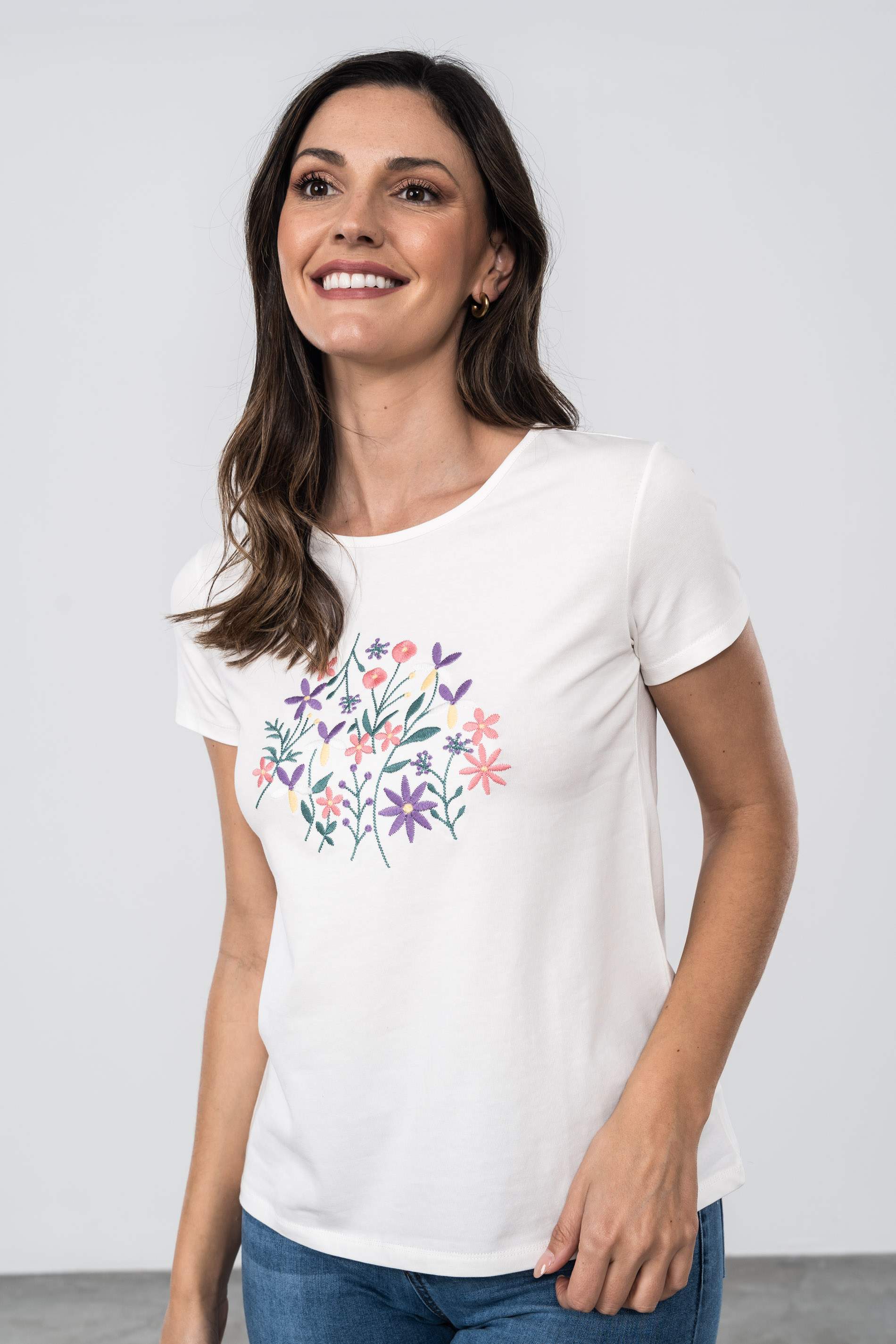 CAMISETA CENTRO FLORAL 