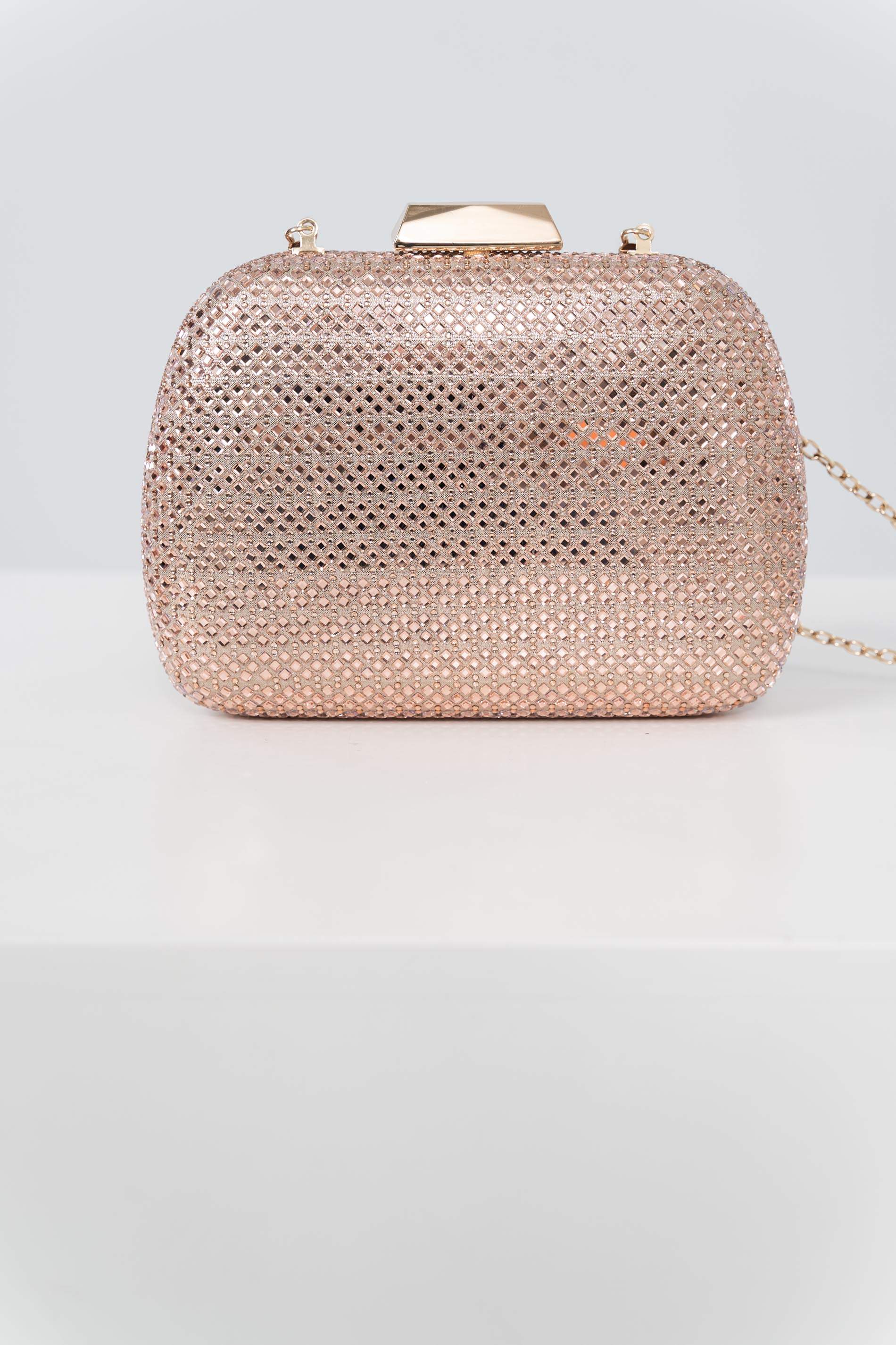 BOLSO CLUTCH BRILLOS NUDE