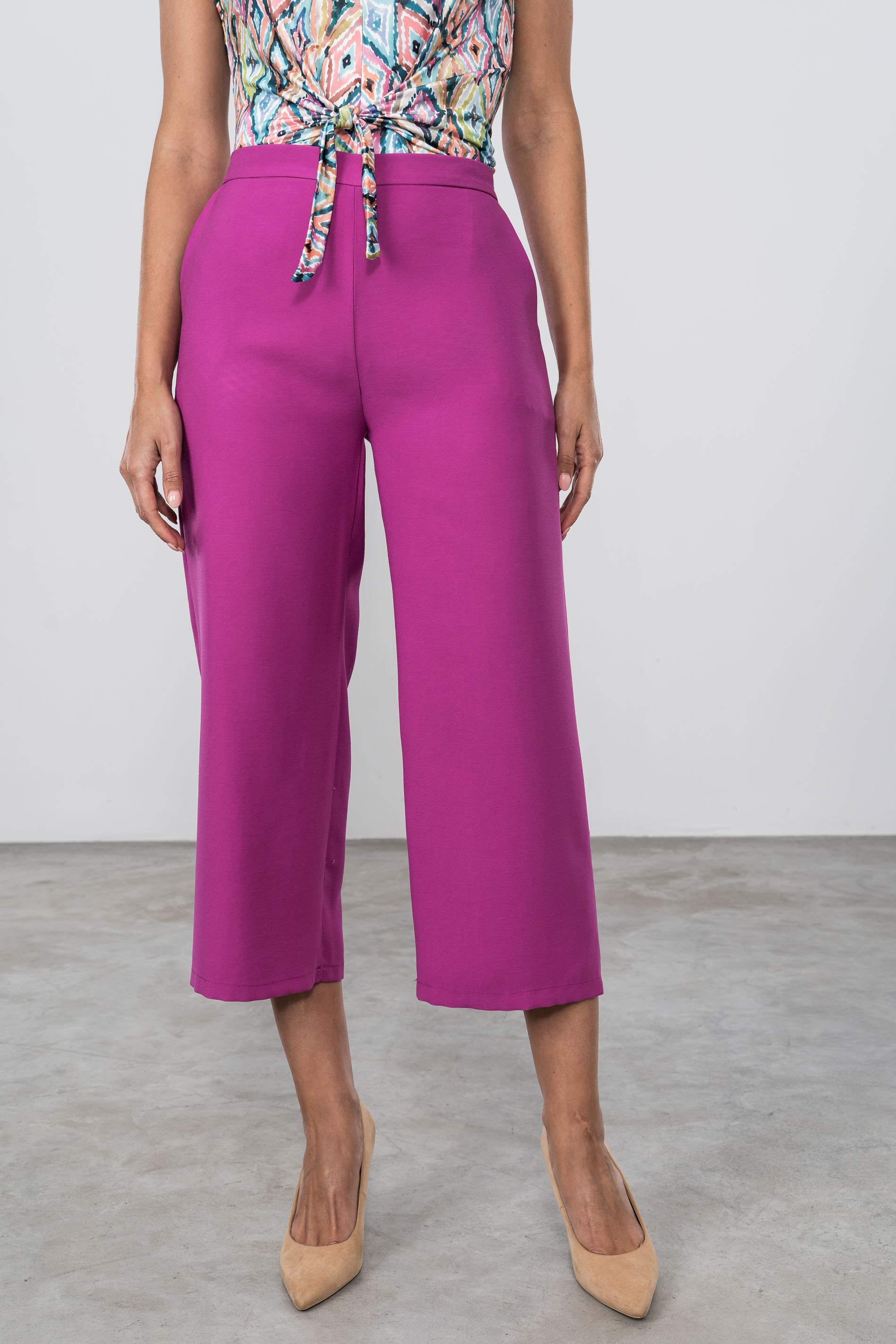 PANTALON RECTO CROPED BUGANVILLA