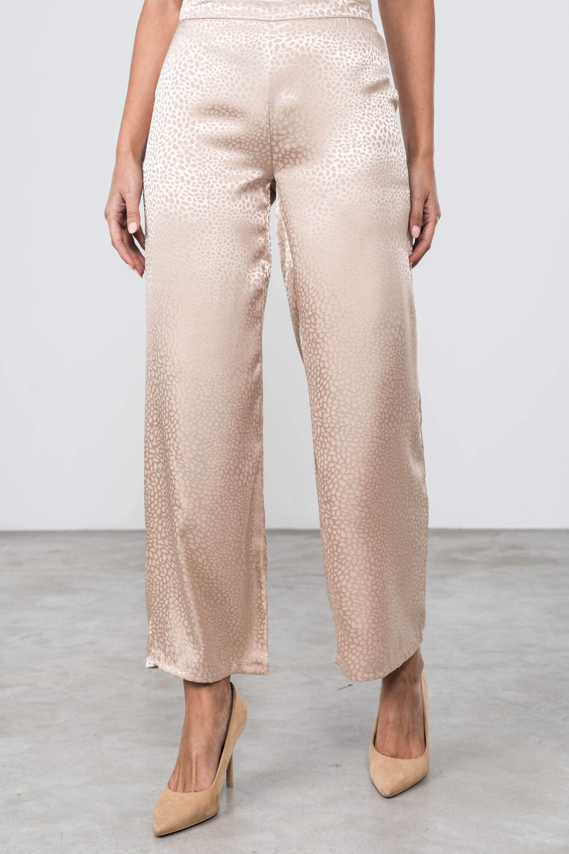 PANTALON SATINADO BEIGE