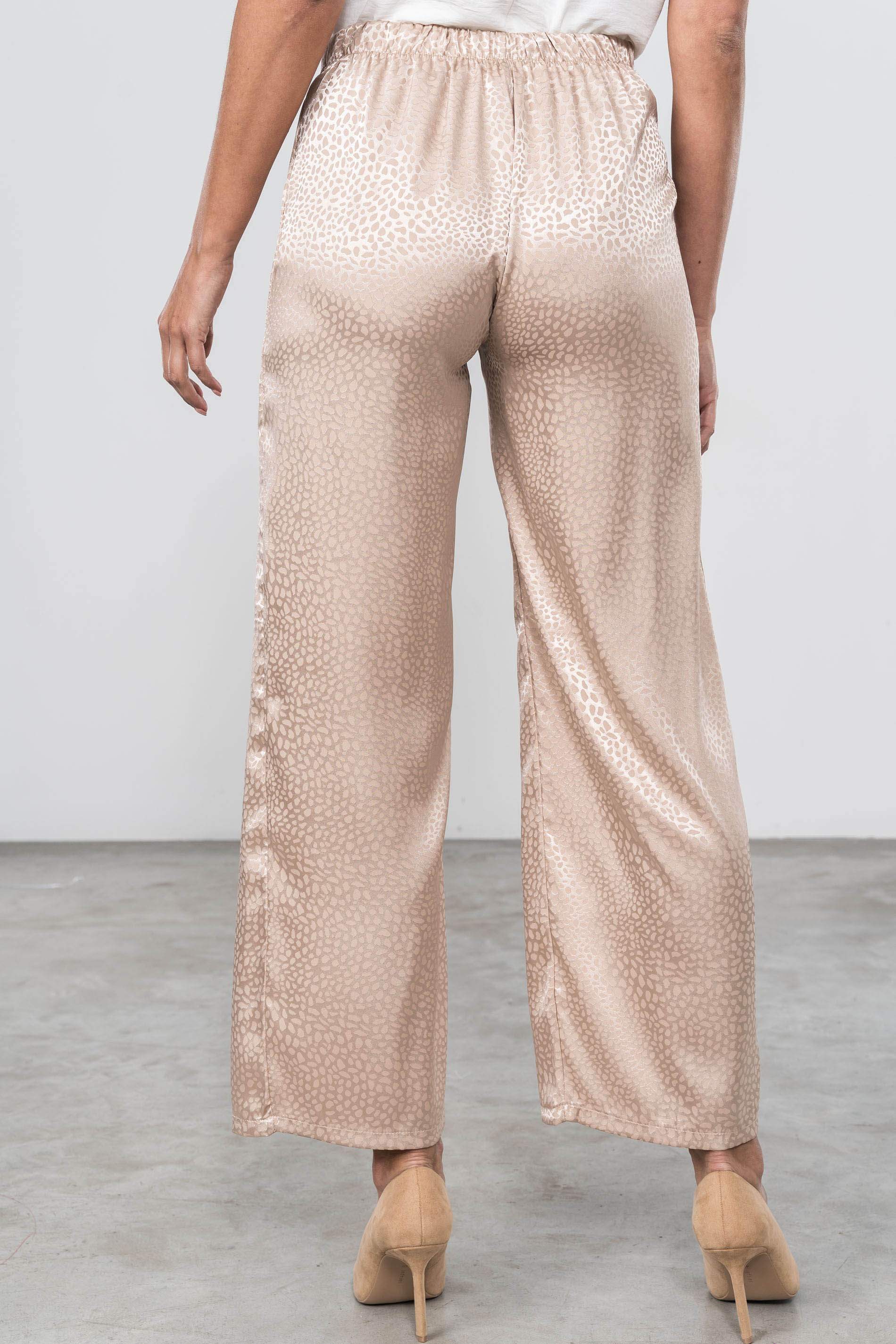 PANTALON SATINADO BEIGE