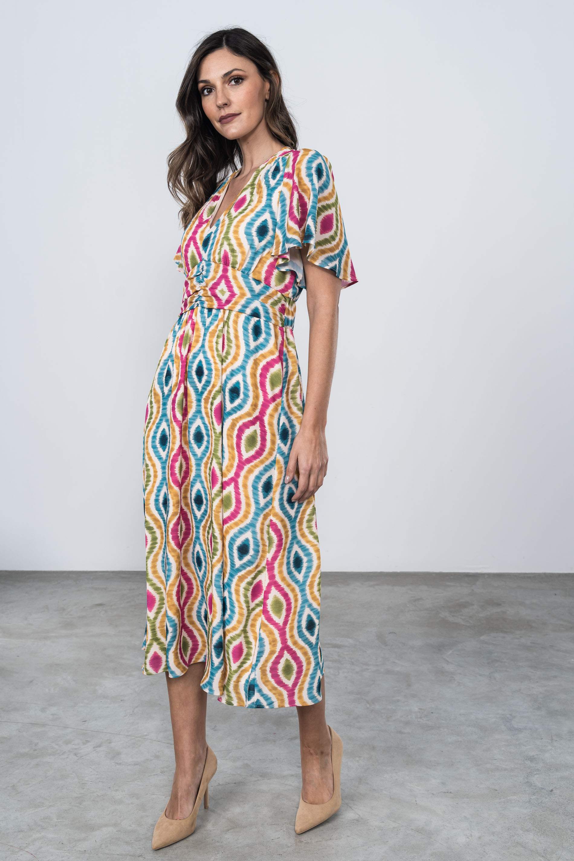 VESTIDO DRAPEADO CINTURA
