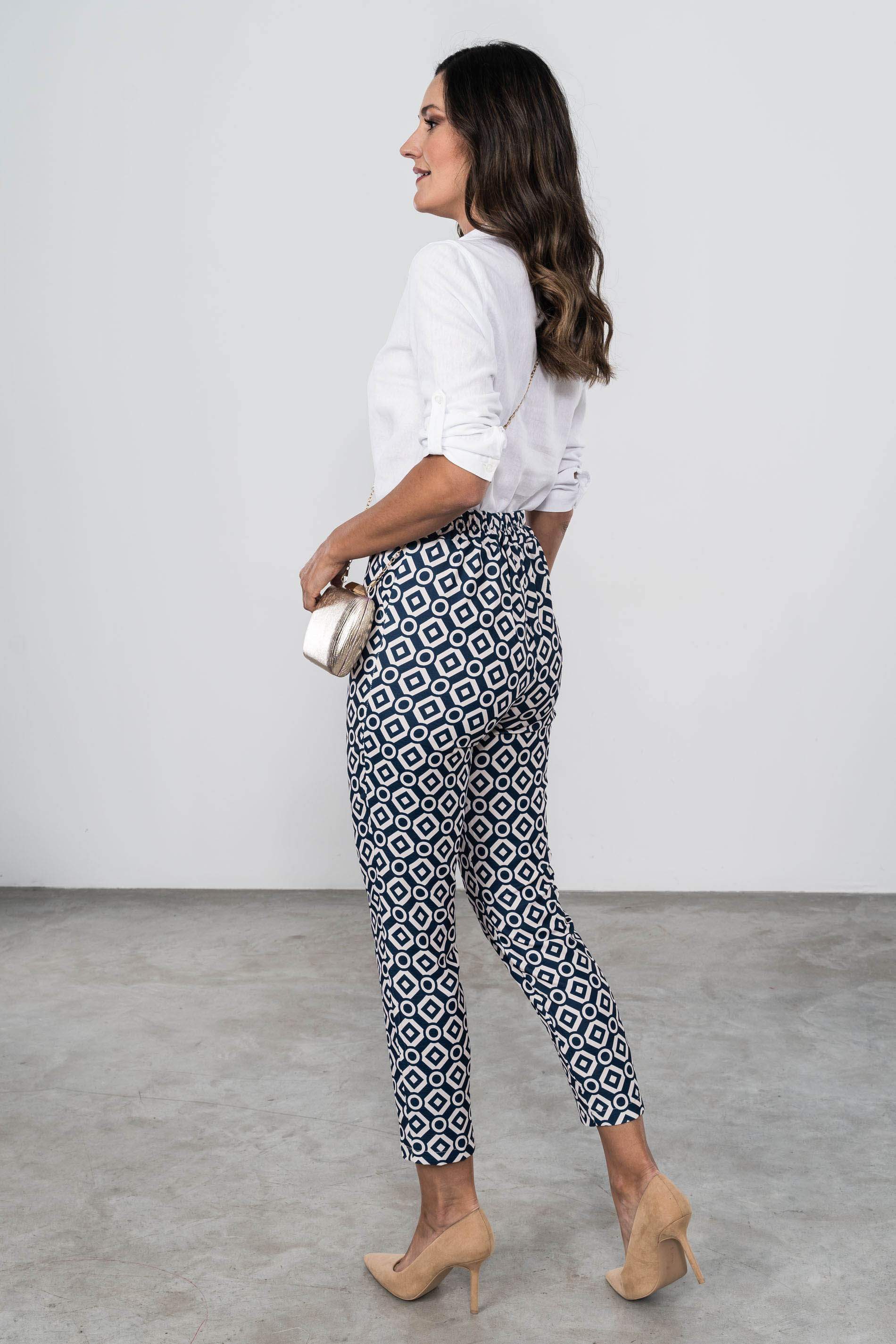 PANTALON ESTAMPADO GEOMETRICO 