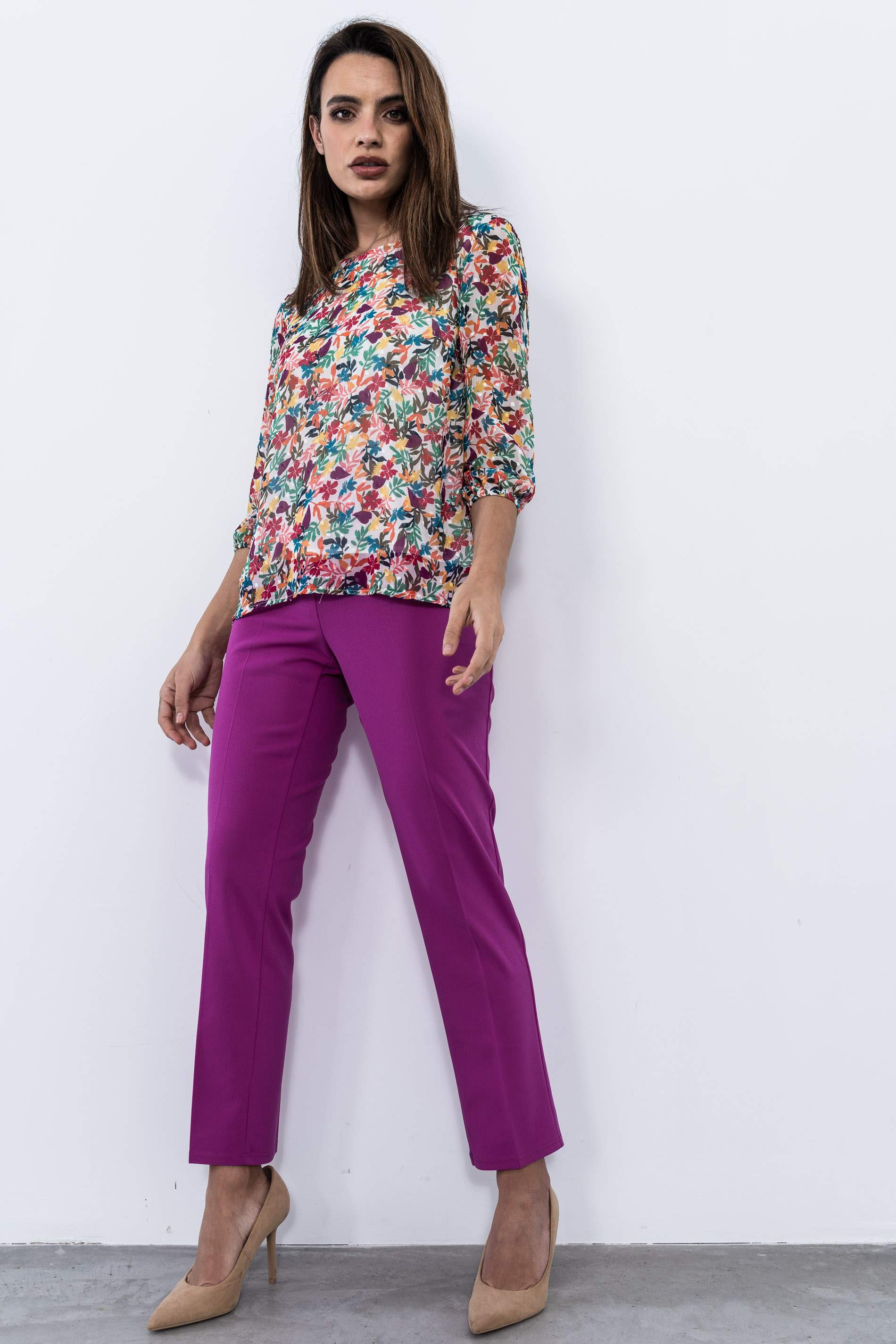 PANTALON GOMA CINTURA CREPE BUGANVILLA