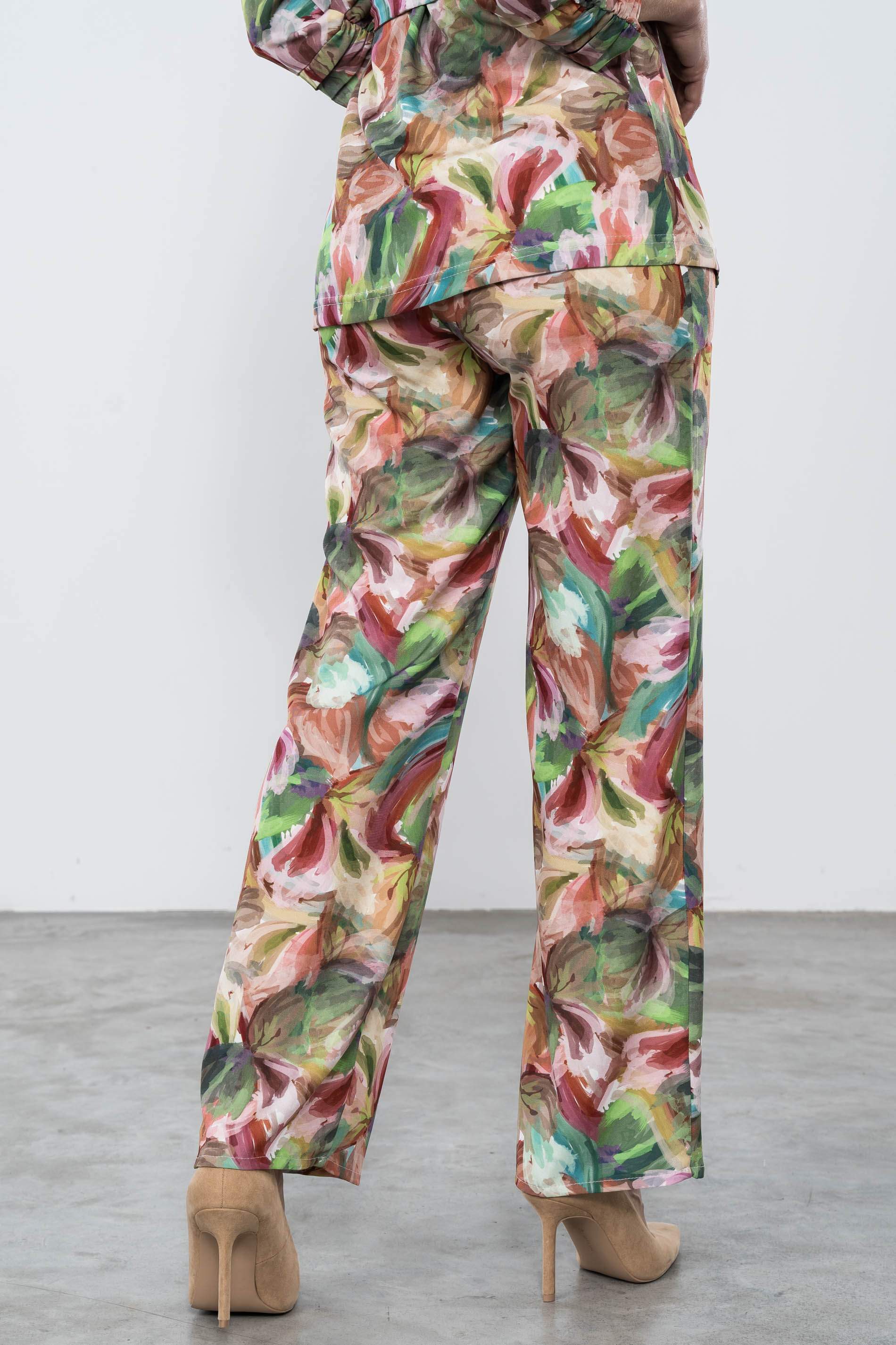 PANTALON FLORAL ACUARELA