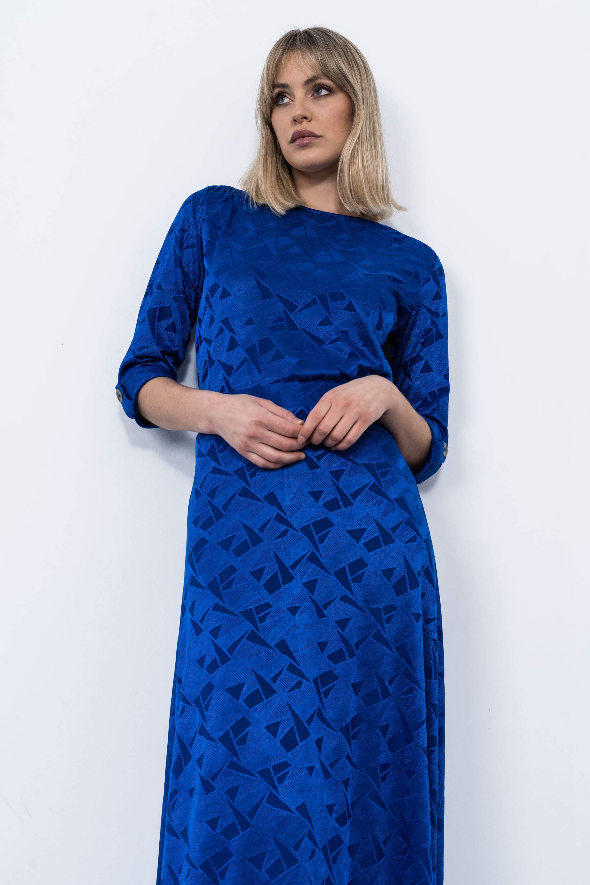 BLUSA PUNTO JACQUARD TRABILLA TINTA