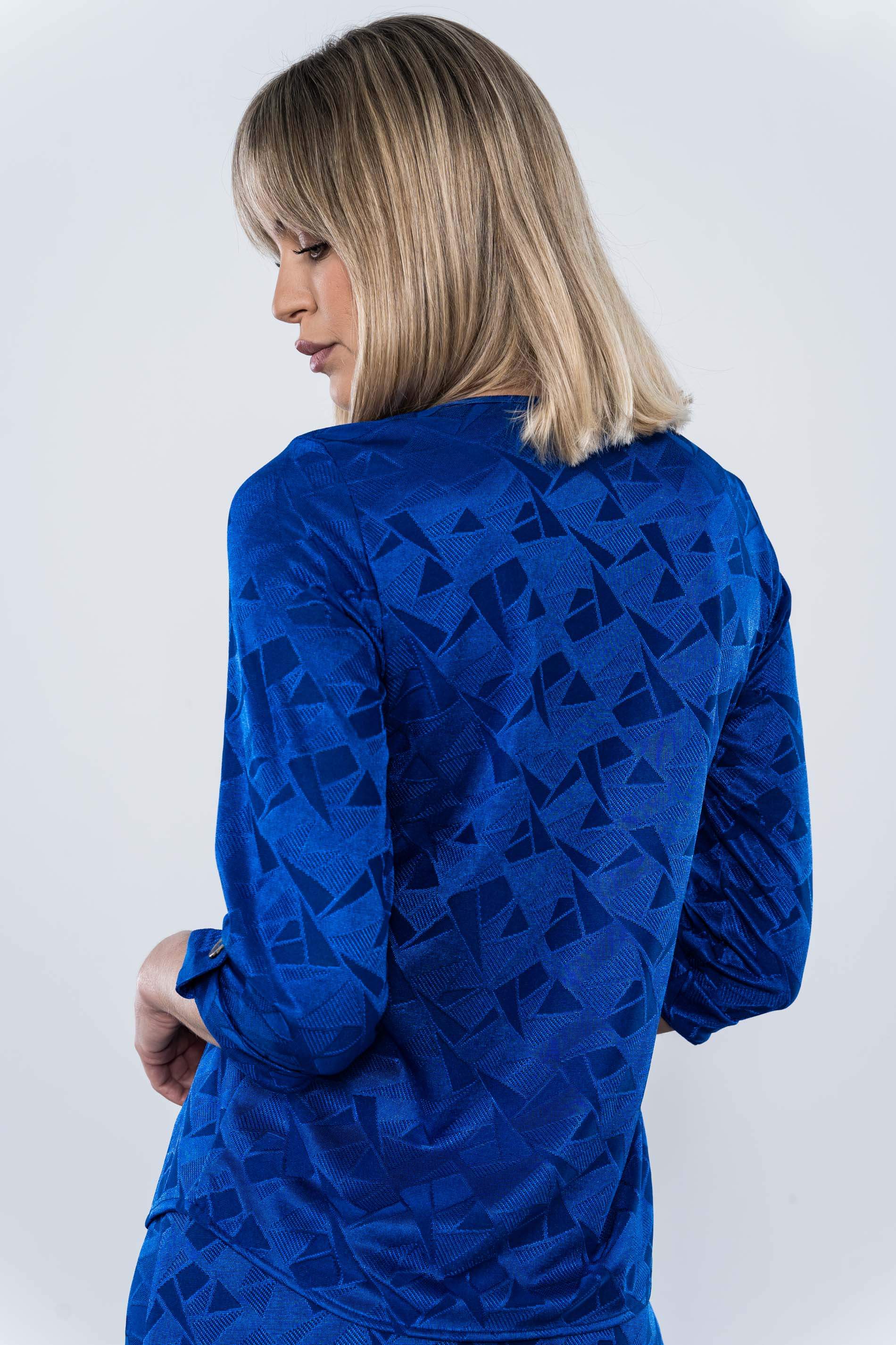 BLUSA PUNTO JACQUARD TRABILLA TINTA