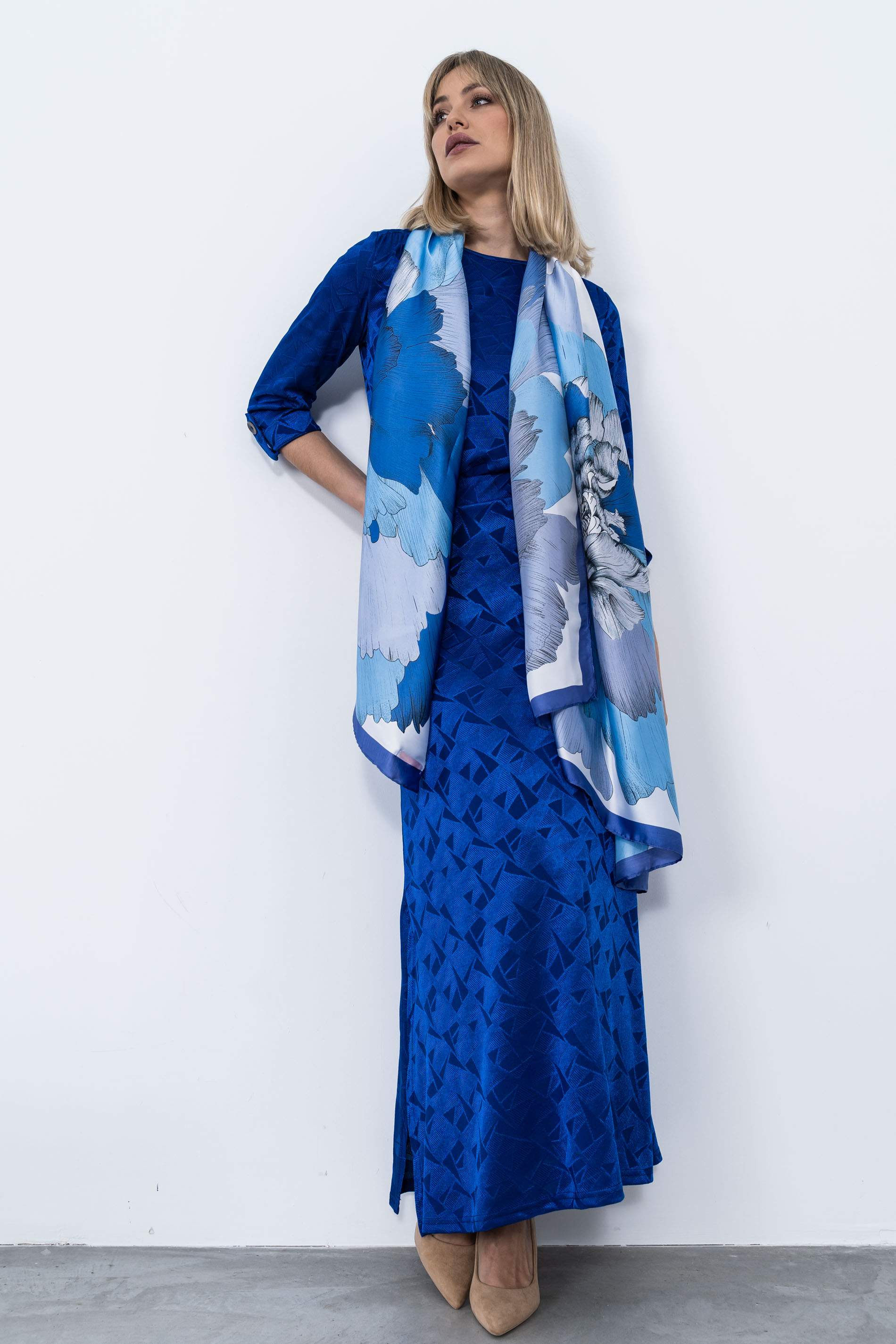 BLUSA PUNTO JACQUARD TRABILLA TINTA