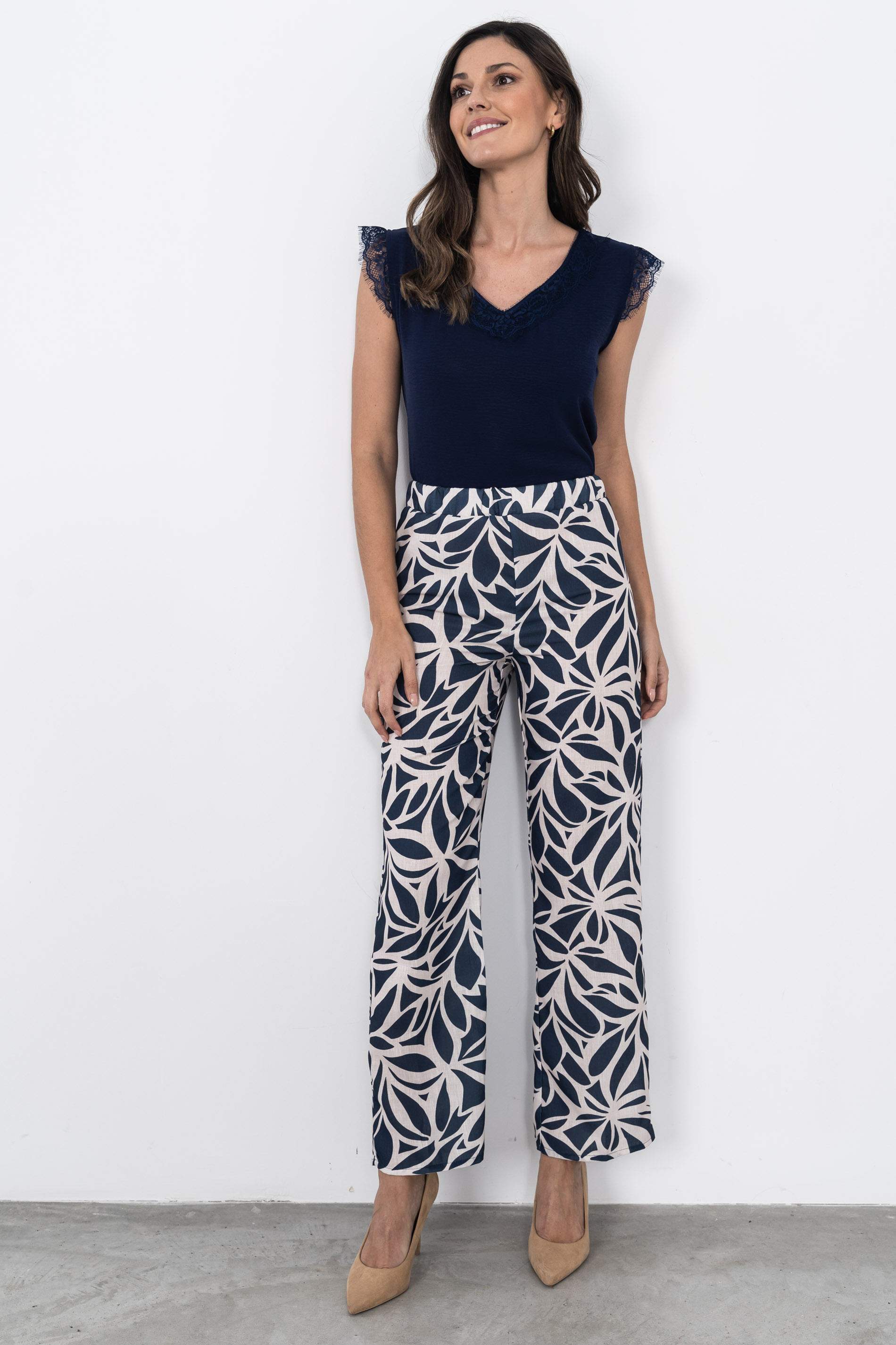 PANTALON FLORAL RECTO